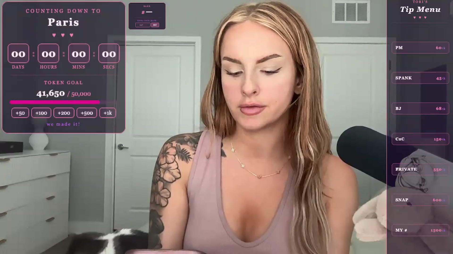 Gallery image thumbnail from GoddessTatiRae's myfreecams stream on, 05/25/2026, 21:01 image 11 of 20