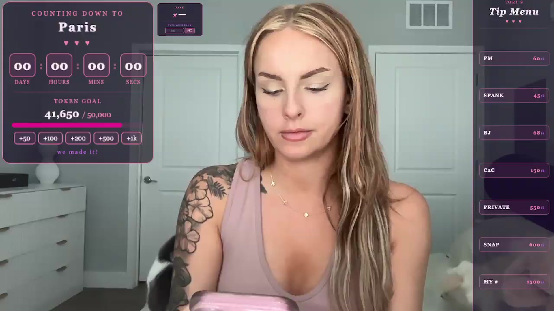 Gallery image thumbnail from GoddessTatiRae's myfreecams stream on, 05/25/2026, 21:01 image 4 of 20