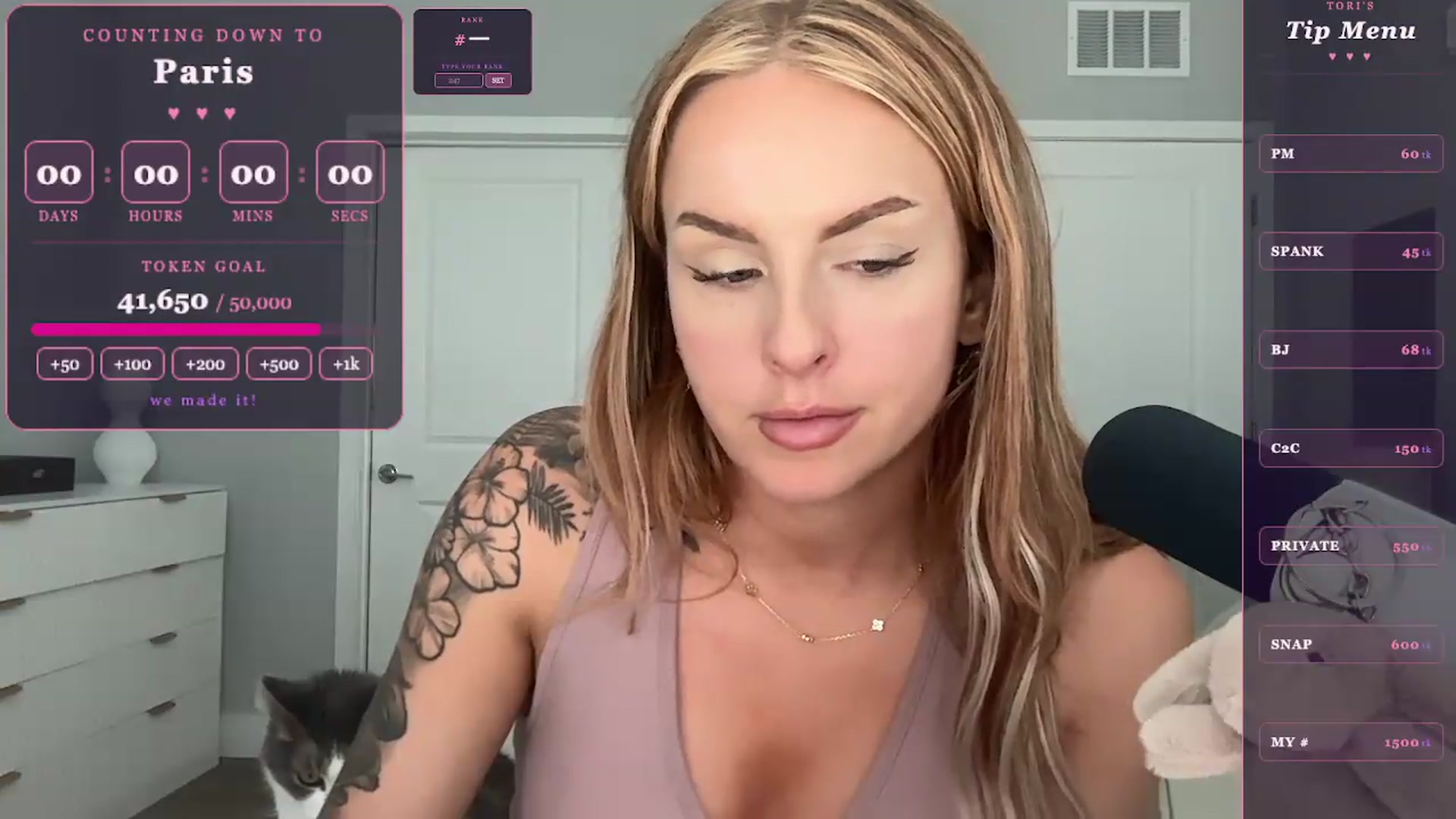 Gallery image thumbnail from GoddessTatiRae's myfreecams stream on, 05/25/2026, 21:01 image 12 of 20