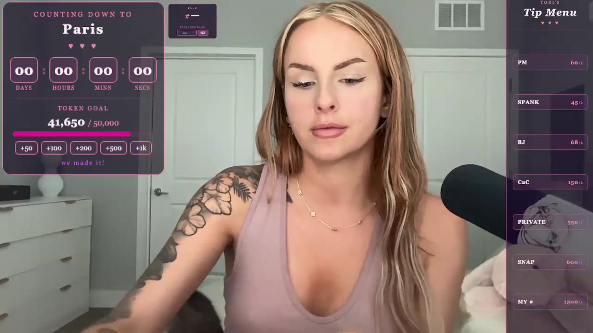 Gallery image thumbnail from GoddessTatiRae's myfreecams stream on, 05/25/2026, 21:01 image 9 of 20