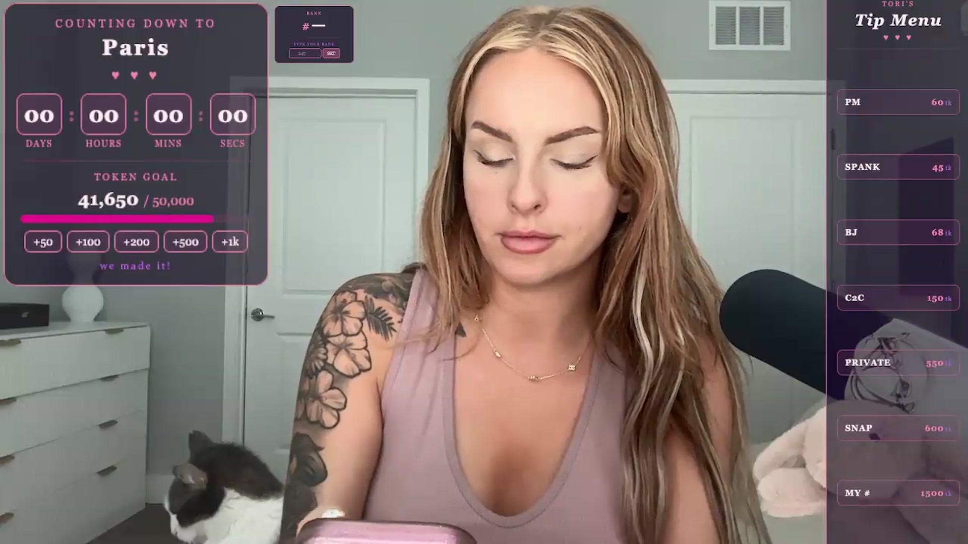 Gallery image thumbnail from GoddessTatiRae's myfreecams stream on, 05/25/2026, 21:01 image 13 of 20
