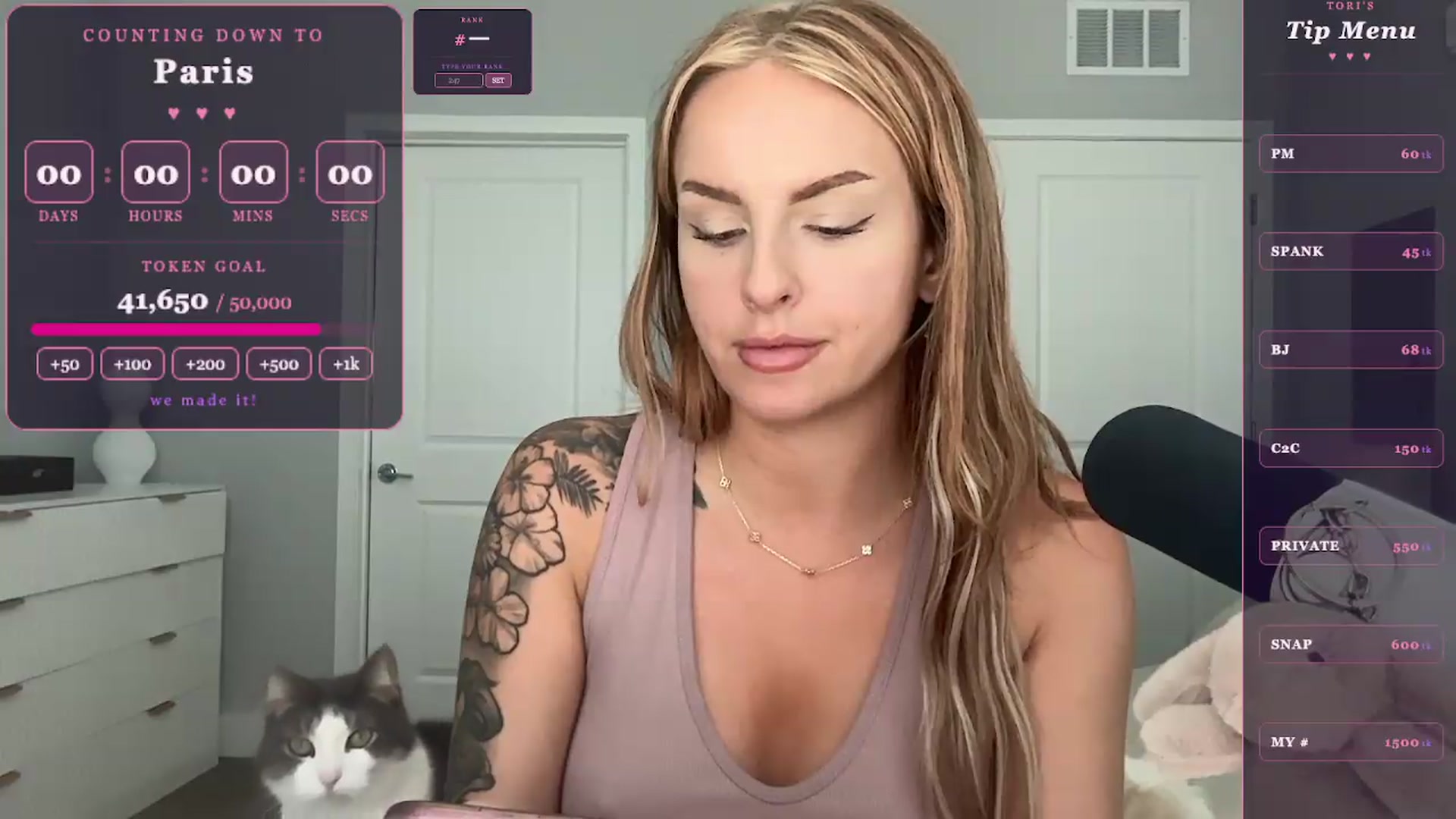 Gallery image thumbnail from GoddessTatiRae's myfreecams stream on, 05/25/2026, 21:01 image 8 of 20
