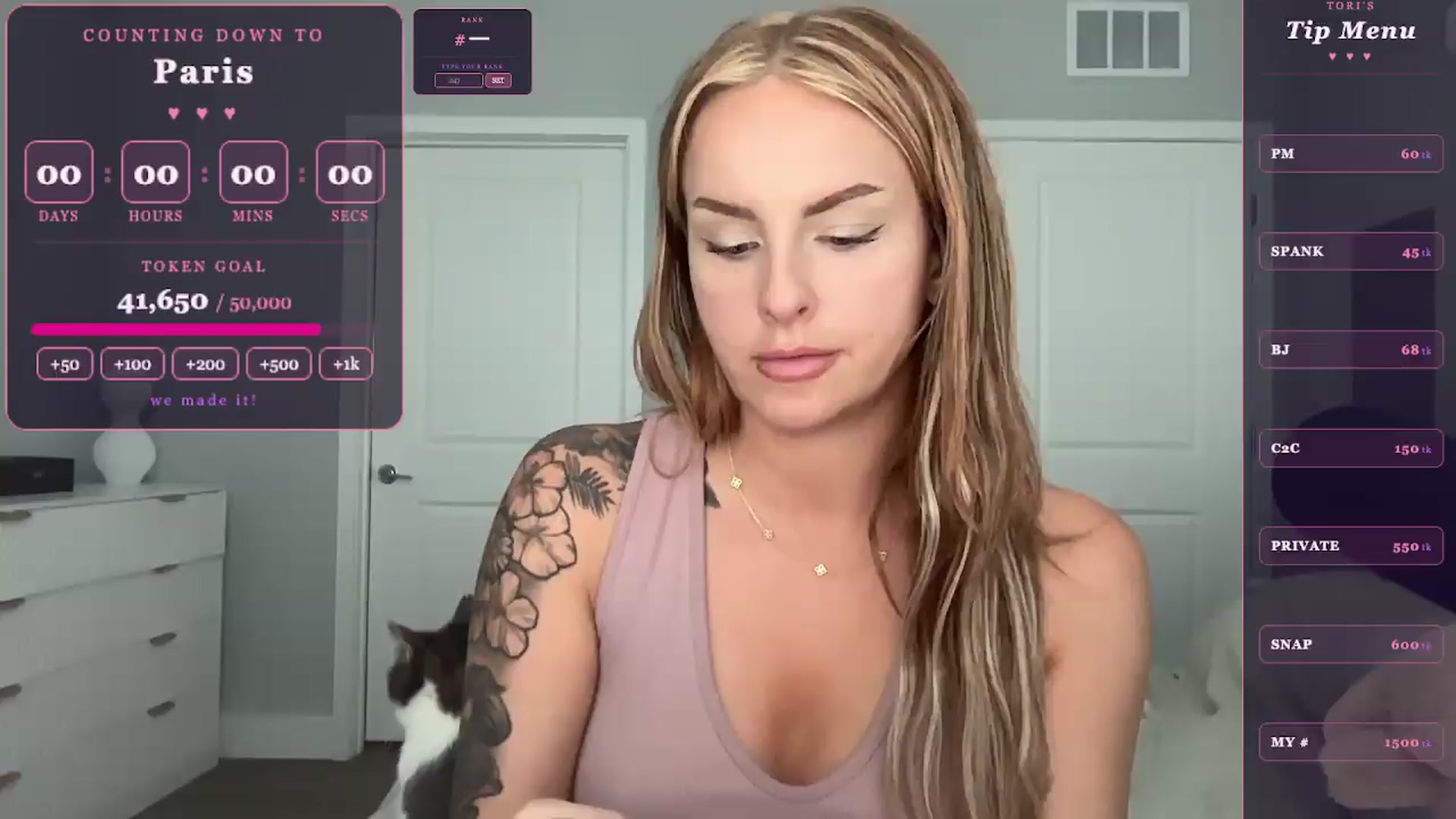 Gallery image thumbnail from GoddessTatiRae's myfreecams stream on, 05/25/2026, 21:01 image 6 of 20