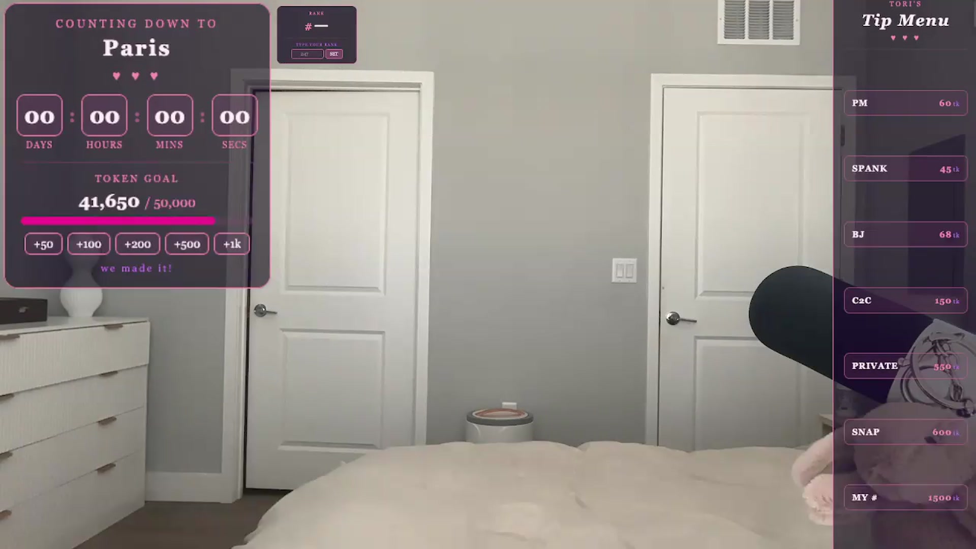Gallery image thumbnail from GoddessTatiRae's myfreecams stream on, 05/26/2026, 17:34 image 13 of 20