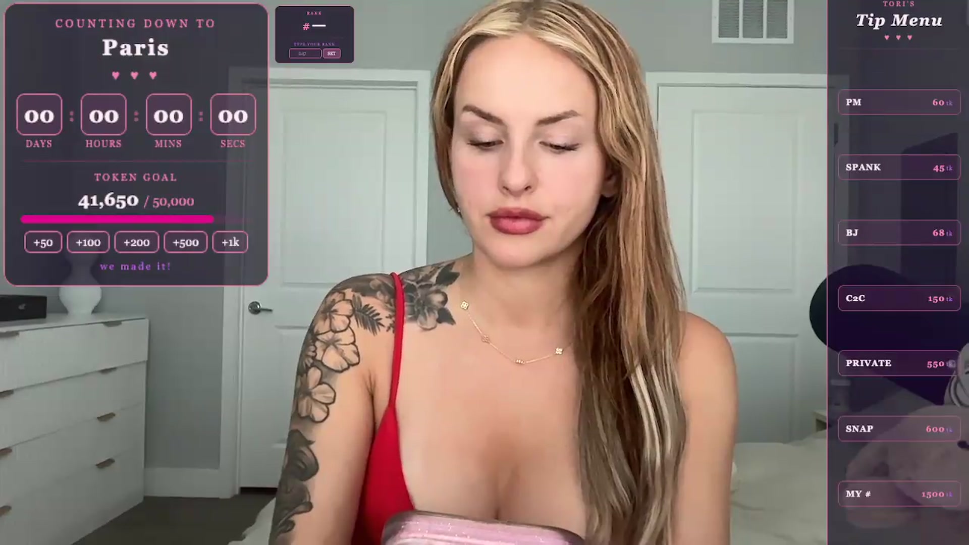 Gallery image thumbnail from GoddessTatiRae's myfreecams stream on, 05/26/2026, 17:34 image 4 of 20