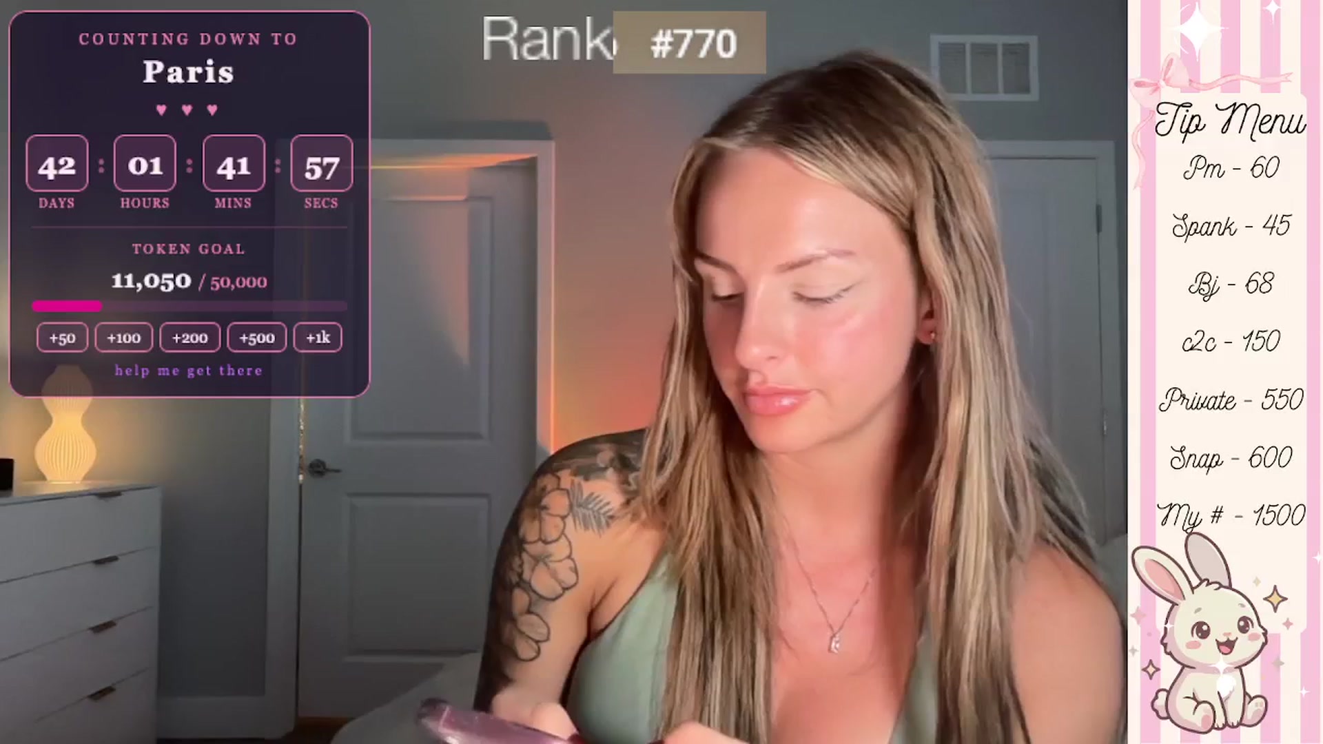 Gallery image thumbnail from GodessTatiRae's myfreecams stream on, 04/13/2026, 03:44 image 8 of 20