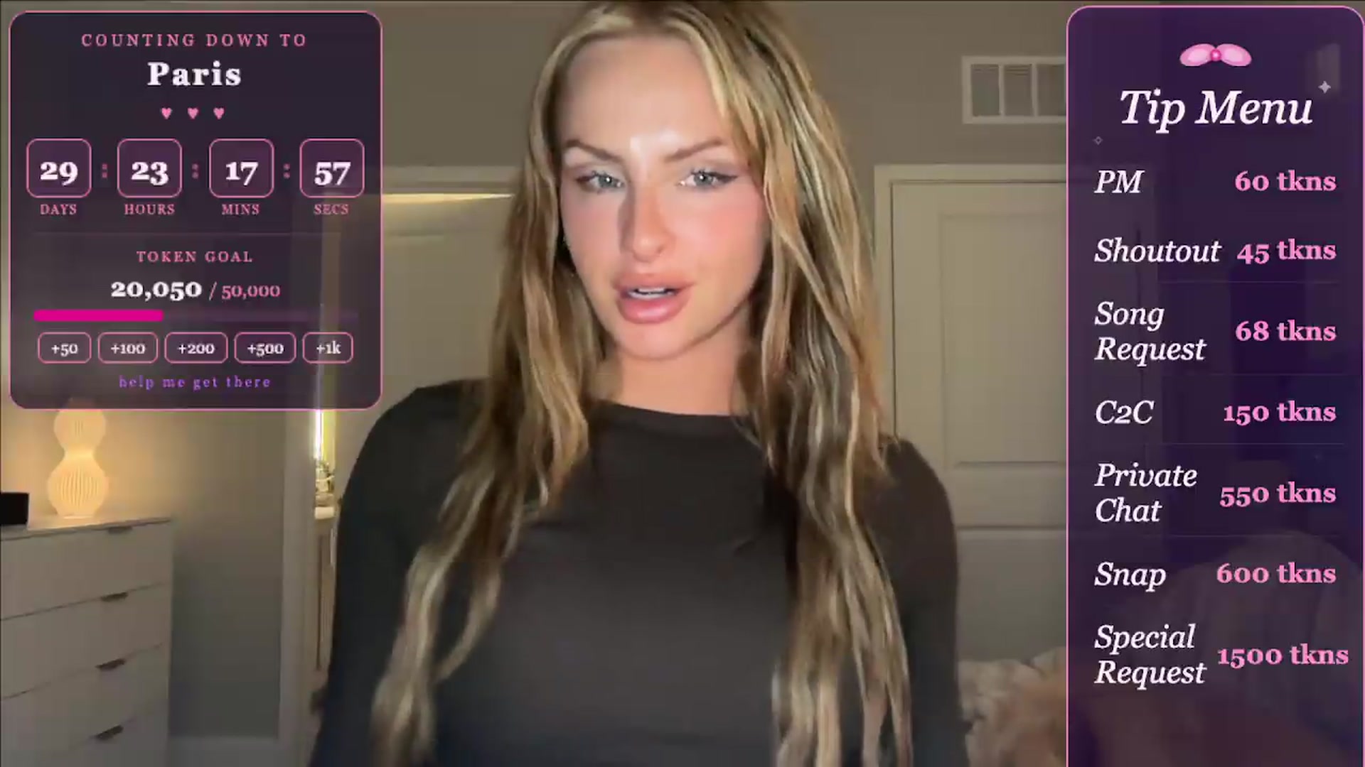 Gallery image thumbnail from GodessTatiRae's myfreecams stream on, 04/25/2026, 04:49 image 12 of 20