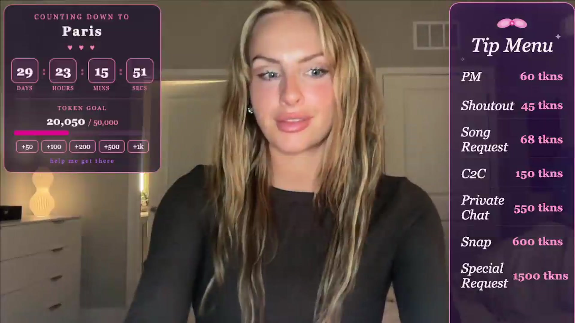 Gallery image thumbnail from GodessTatiRae's myfreecams stream on, 04/25/2026, 04:49 image 15 of 20