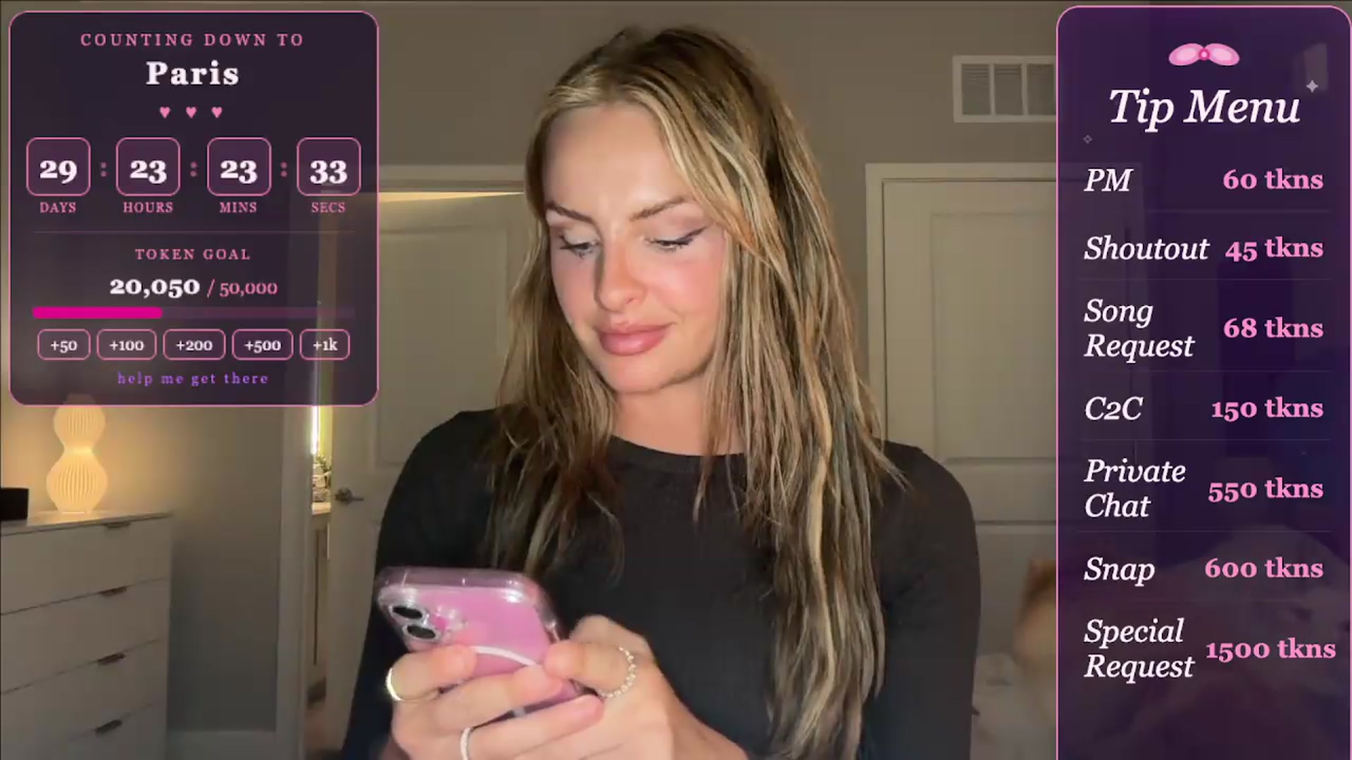 Gallery image thumbnail from GodessTatiRae's myfreecams stream on, 04/25/2026, 04:49 image 4 of 20