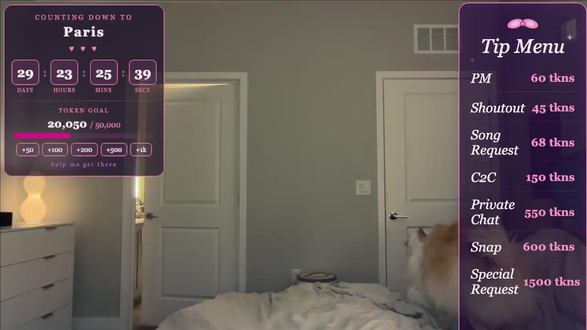 Gallery image thumbnail from GodessTatiRae's myfreecams stream on, 04/25/2026, 04:49 image 1 of 20