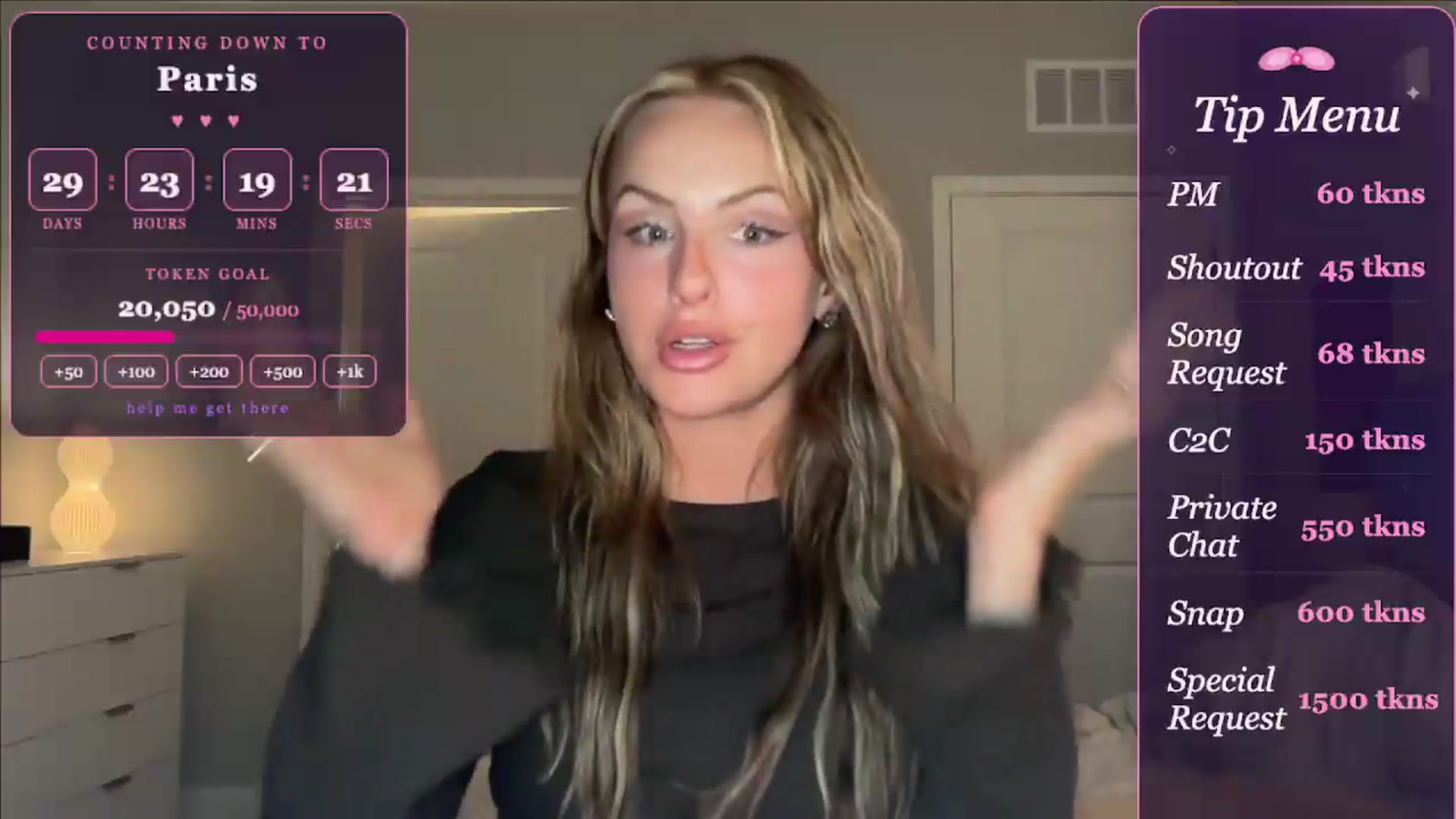 Gallery image thumbnail from GodessTatiRae's myfreecams stream on, 04/25/2026, 04:49 image 10 of 20