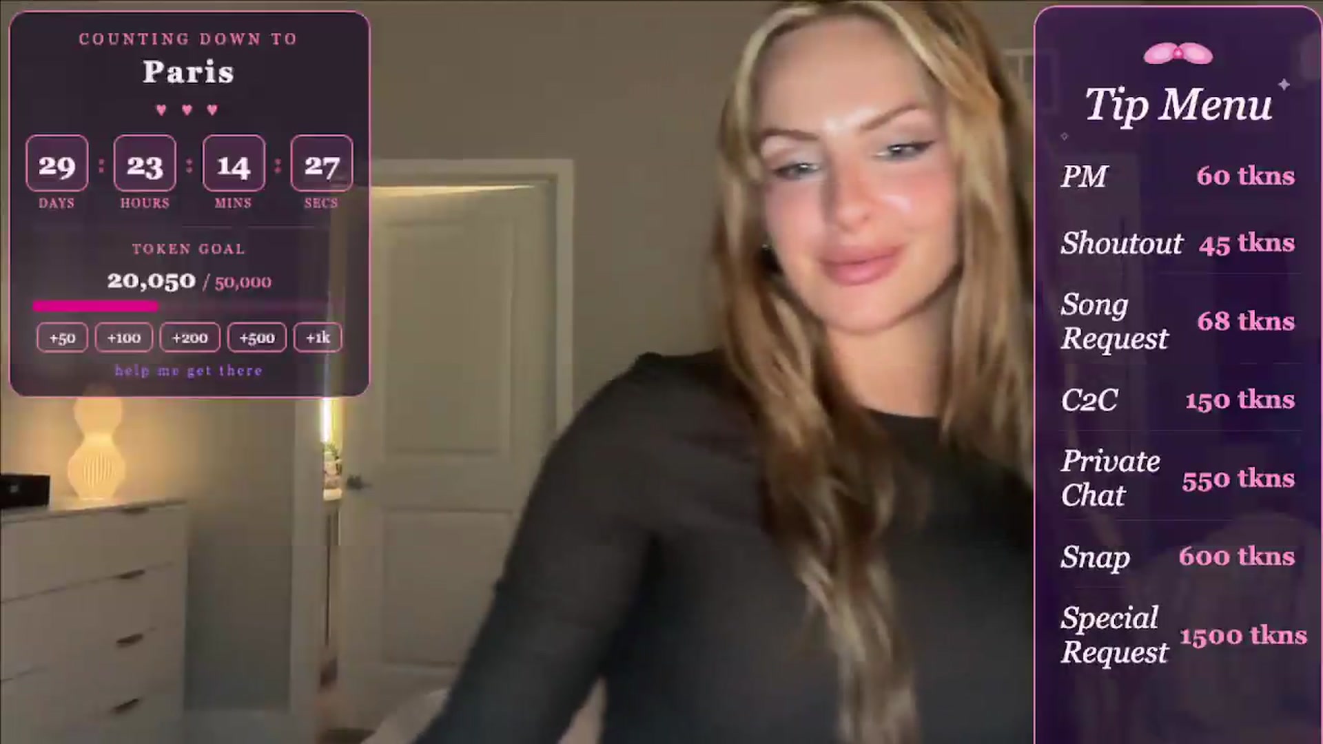 Gallery image thumbnail from GodessTatiRae's myfreecams stream on, 04/25/2026, 04:49 image 17 of 20