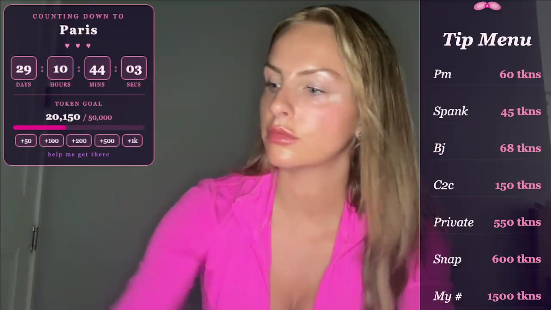 Gallery image thumbnail from GodessTatiRae's myfreecams stream on, 04/25/2026, 17:27 image 16 of 20