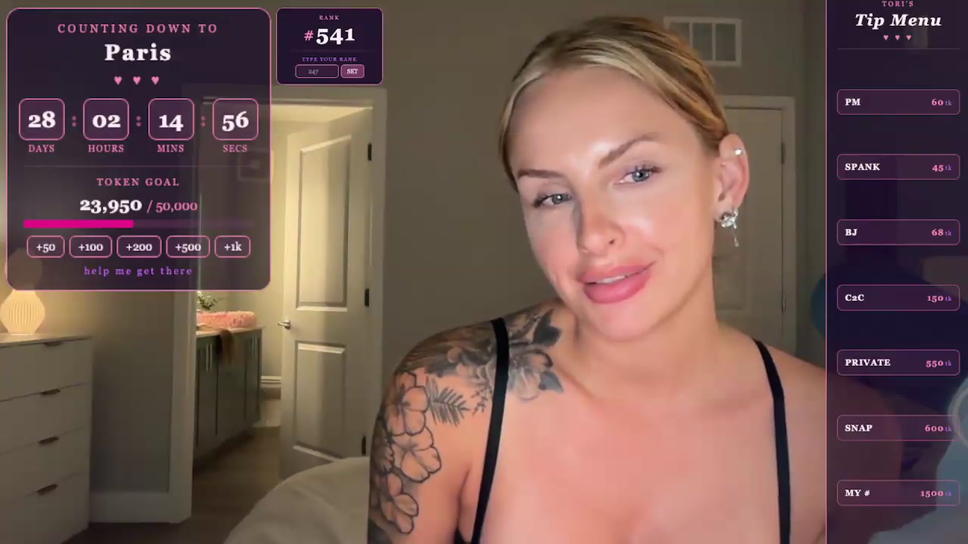Gallery image thumbnail from GodessTatiRae's myfreecams stream on, 04/27/2026, 02:21 image 11 of 20