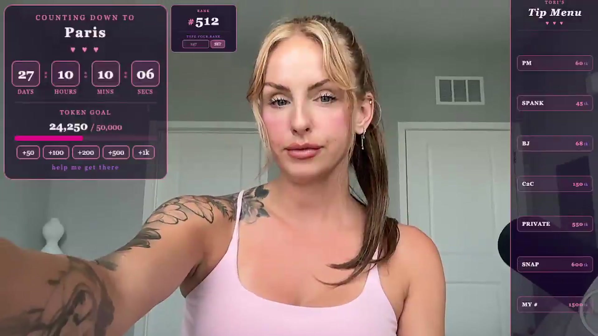 Gallery image thumbnail from GodessTatiRae's myfreecams stream on, 04/27/2026, 18:22 image 14 of 20