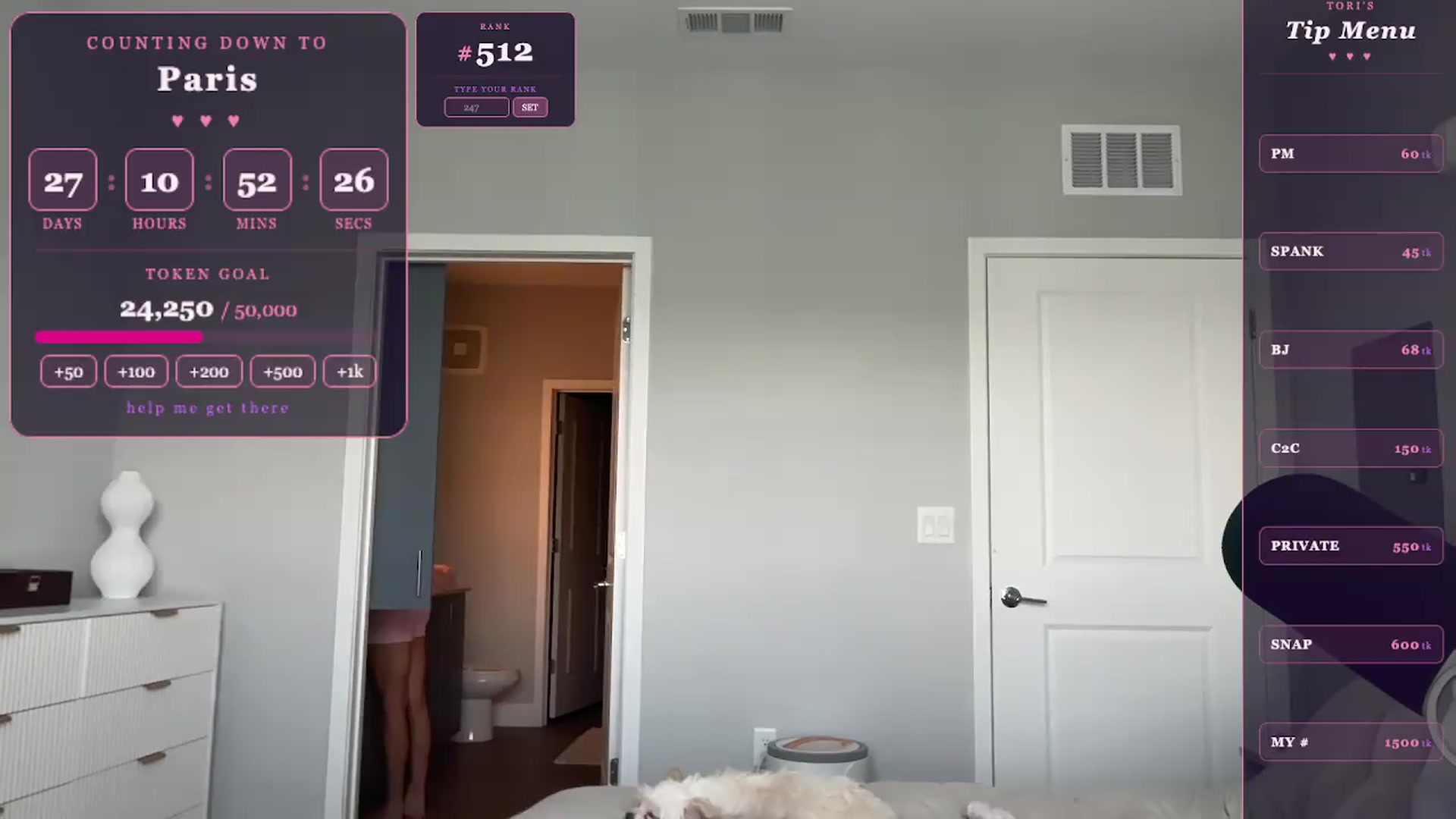 Gallery image thumbnail from GodessTatiRae's myfreecams stream on, 04/27/2026, 18:22 image 4 of 20