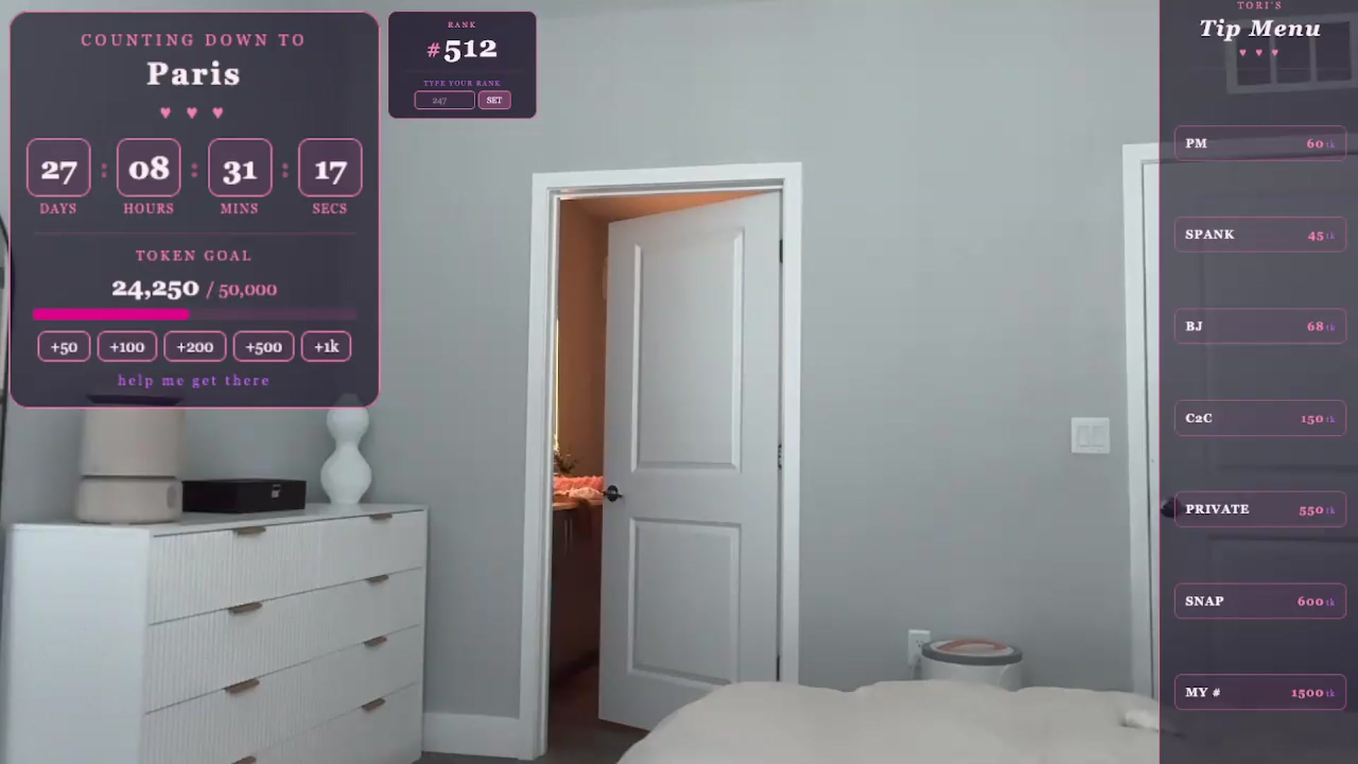 Gallery image thumbnail from GodessTatiRae's myfreecams stream on, 04/27/2026, 19:30 image 20 of 20