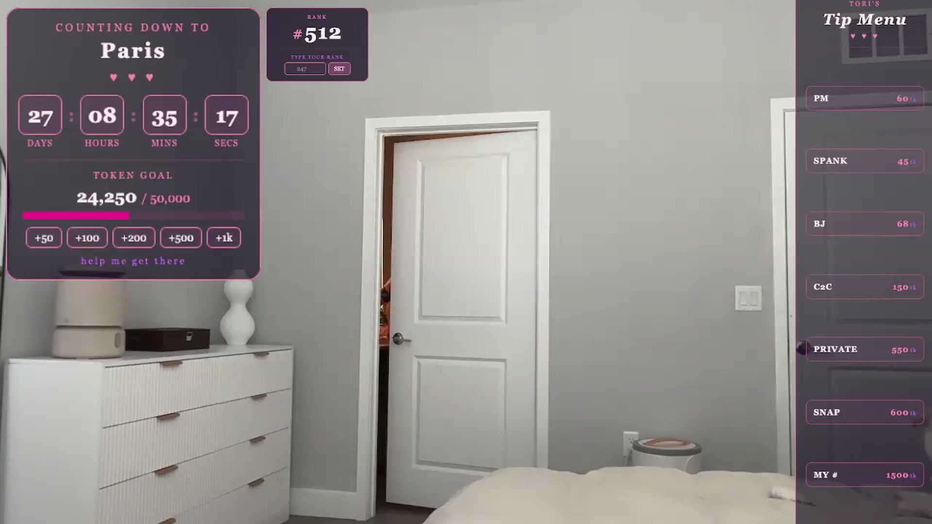 Gallery image thumbnail from GodessTatiRae's myfreecams stream on, 04/27/2026, 19:30 image 15 of 20