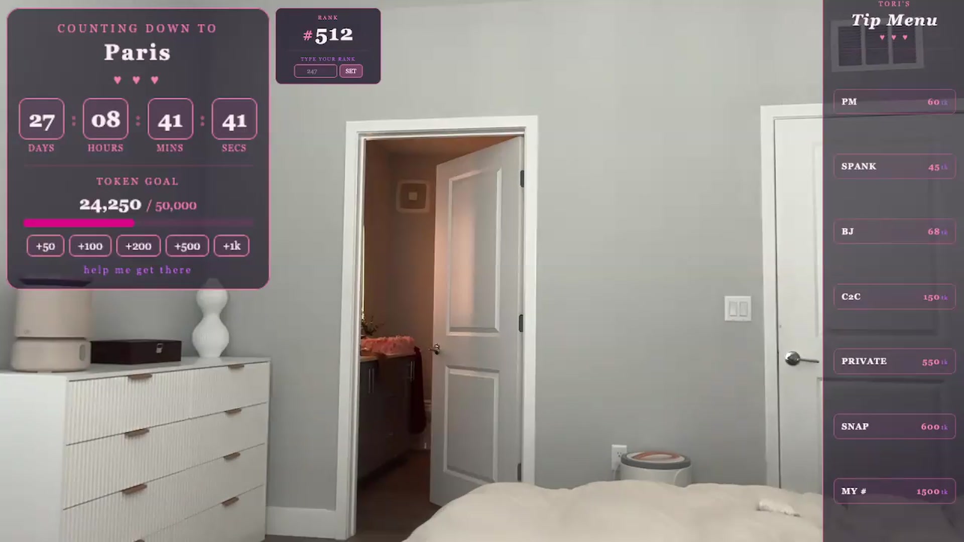 Gallery image thumbnail from GodessTatiRae's myfreecams stream on, 04/27/2026, 19:30 image 7 of 20