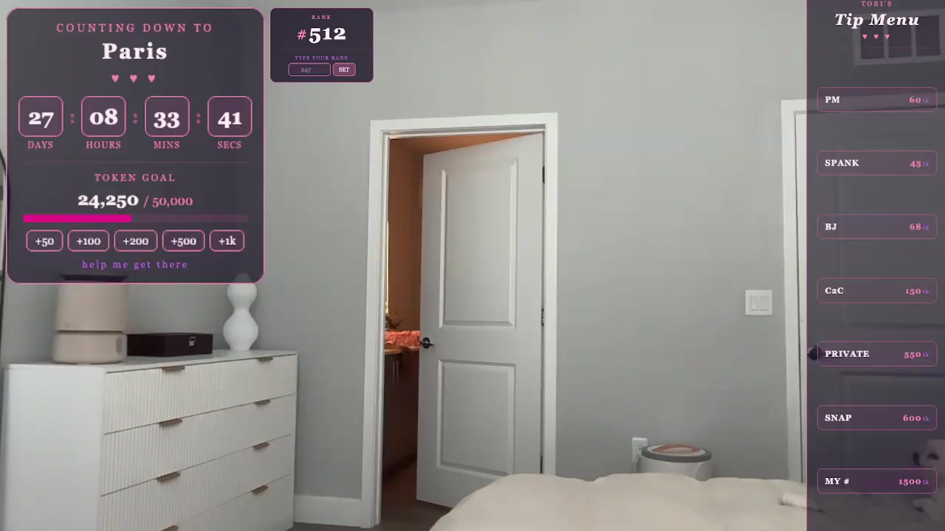 Gallery image thumbnail from GodessTatiRae's myfreecams stream on, 04/27/2026, 19:30 image 17 of 20