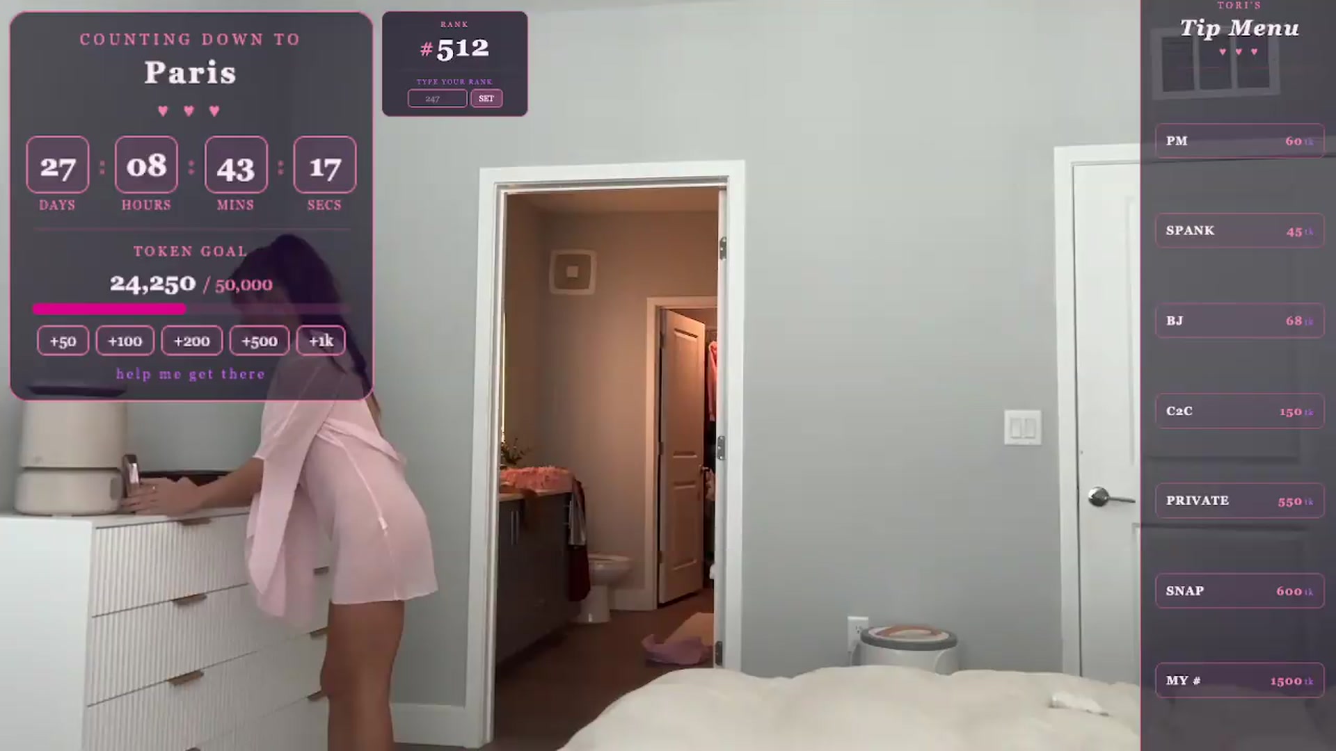 Gallery image thumbnail from GodessTatiRae's myfreecams stream on, 04/27/2026, 19:30 image 5 of 20