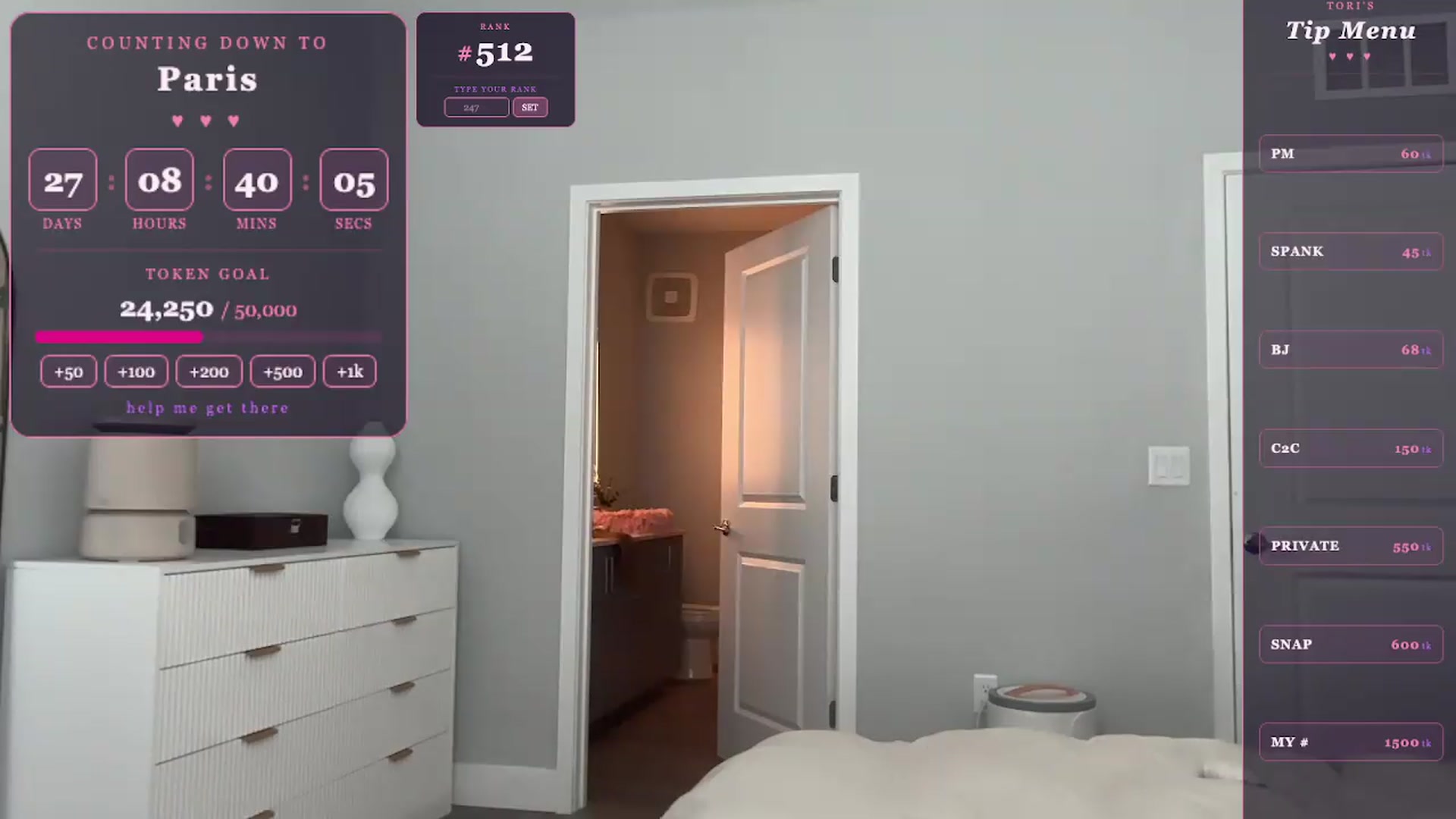 Gallery image thumbnail from GodessTatiRae's myfreecams stream on, 04/27/2026, 19:30 image 9 of 20