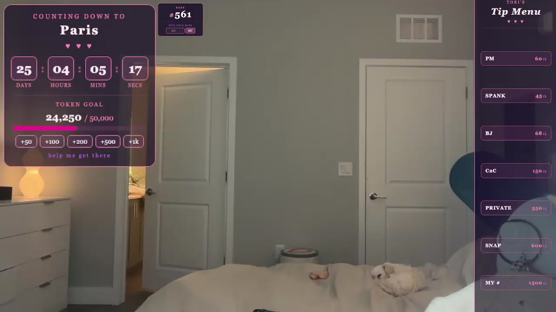 Gallery image thumbnail from GodessTatiRae's myfreecams stream on, 04/30/2026, 24:03 image 9 of 20