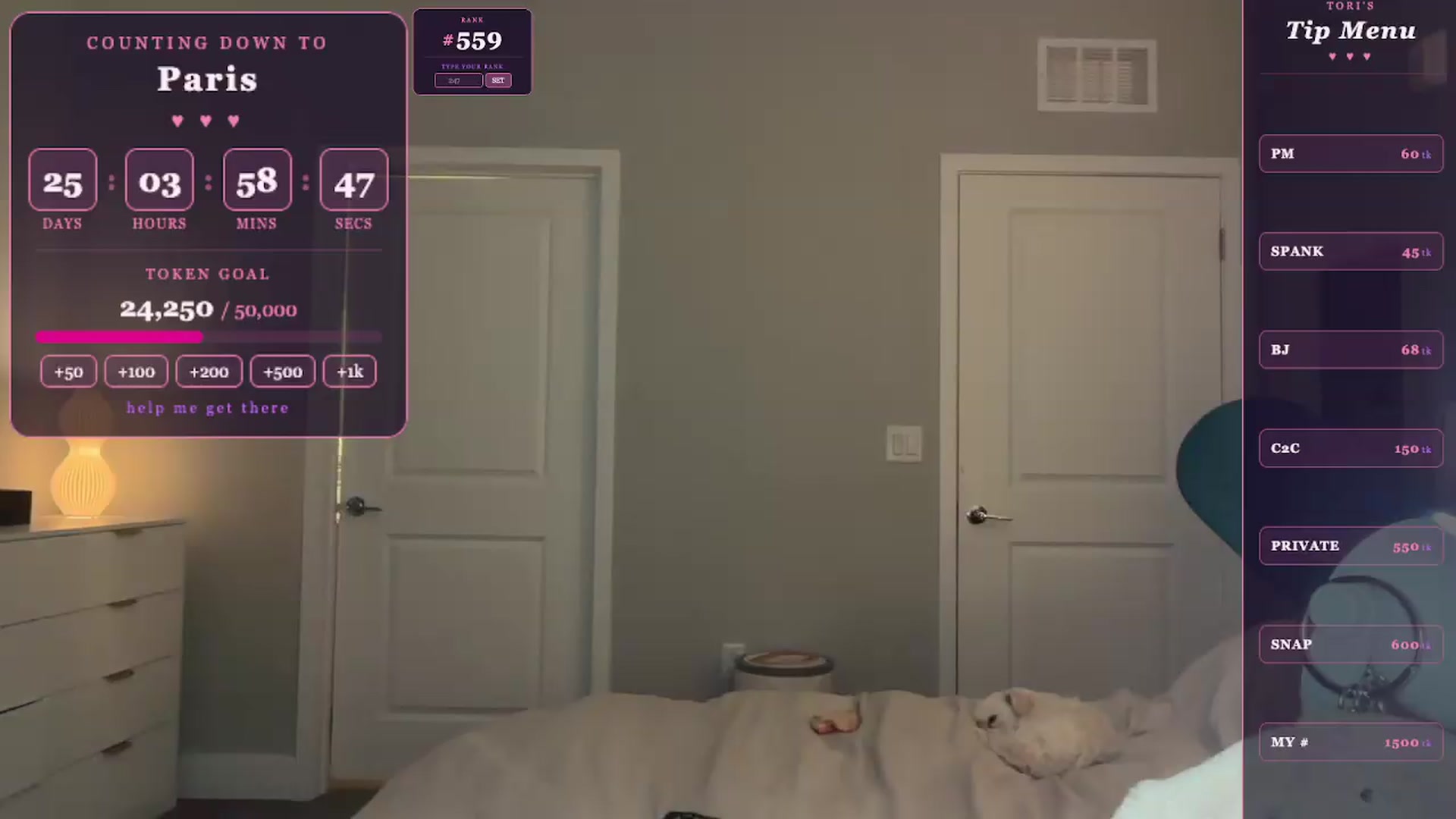 Gallery image thumbnail from GodessTatiRae's myfreecams stream on, 04/30/2026, 24:03 image 19 of 20