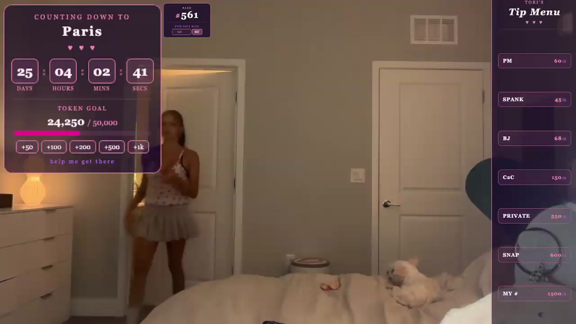Gallery image thumbnail from GodessTatiRae's myfreecams stream on, 04/30/2026, 24:03 image 13 of 20