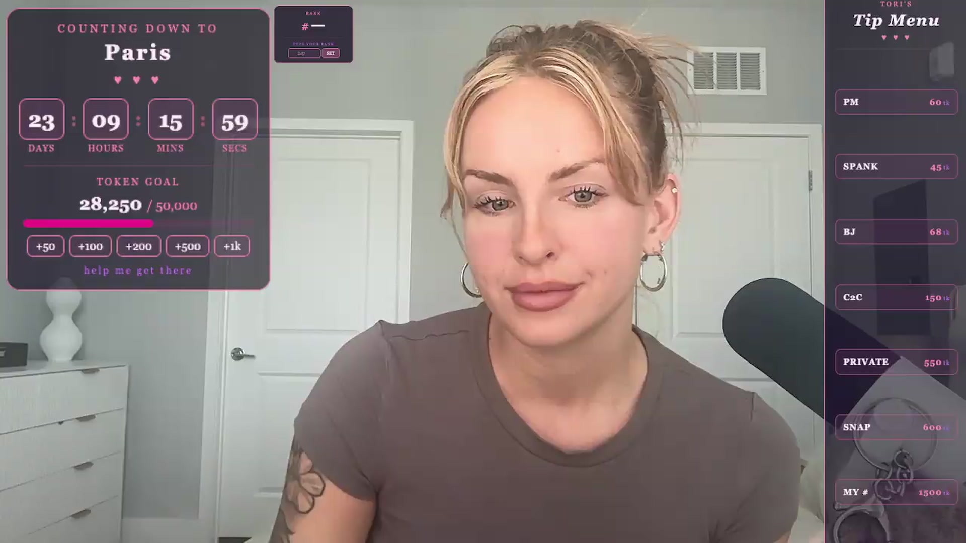 Gallery image thumbnail from GodessTatiRae's myfreecams stream on, 05/01/2026, 18:48 image 19 of 20