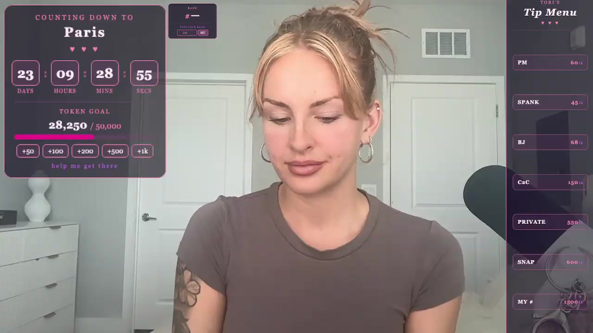 Gallery image thumbnail from GodessTatiRae's myfreecams stream on, 05/01/2026, 18:48 image 11 of 20