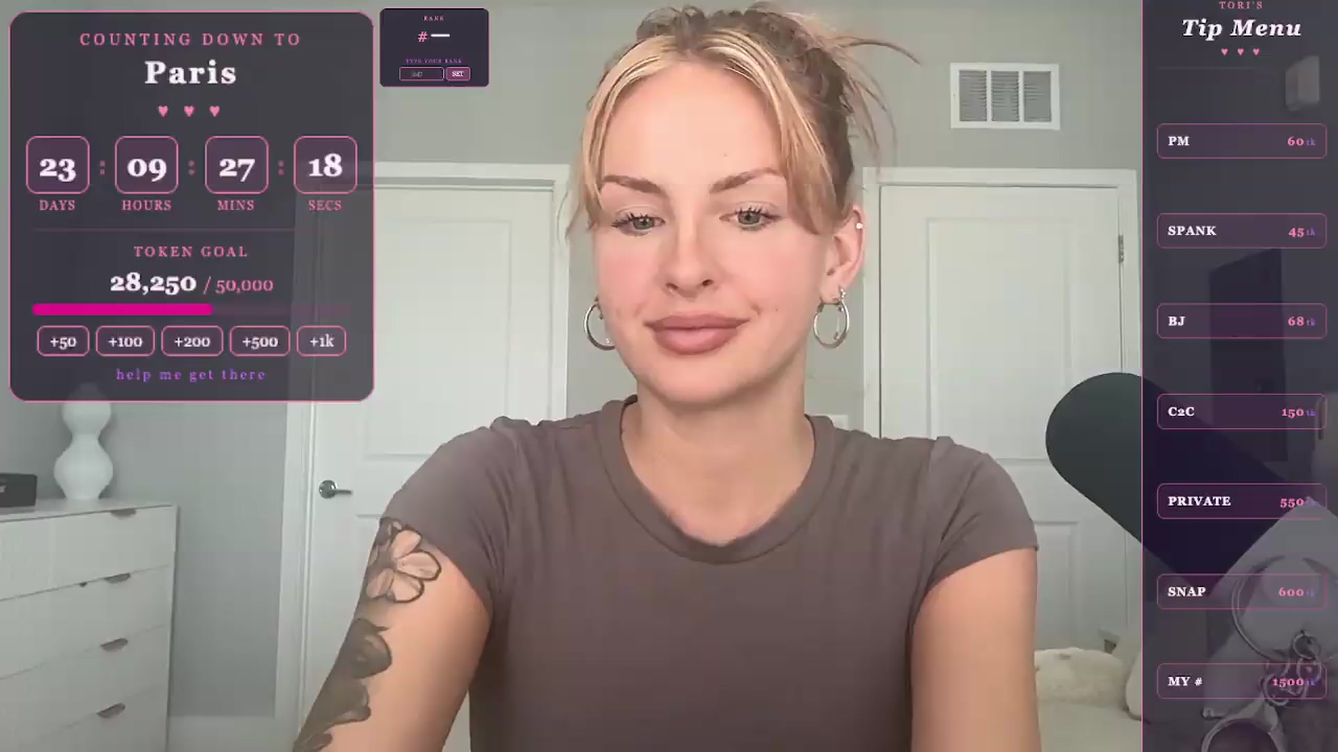 Gallery image thumbnail from GodessTatiRae's myfreecams stream on, 05/01/2026, 18:48 image 12 of 20