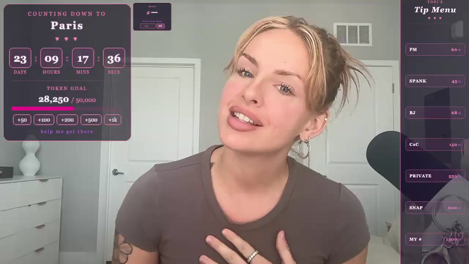 Gallery image thumbnail from GodessTatiRae's myfreecams stream on, 05/01/2026, 18:48 image 18 of 20