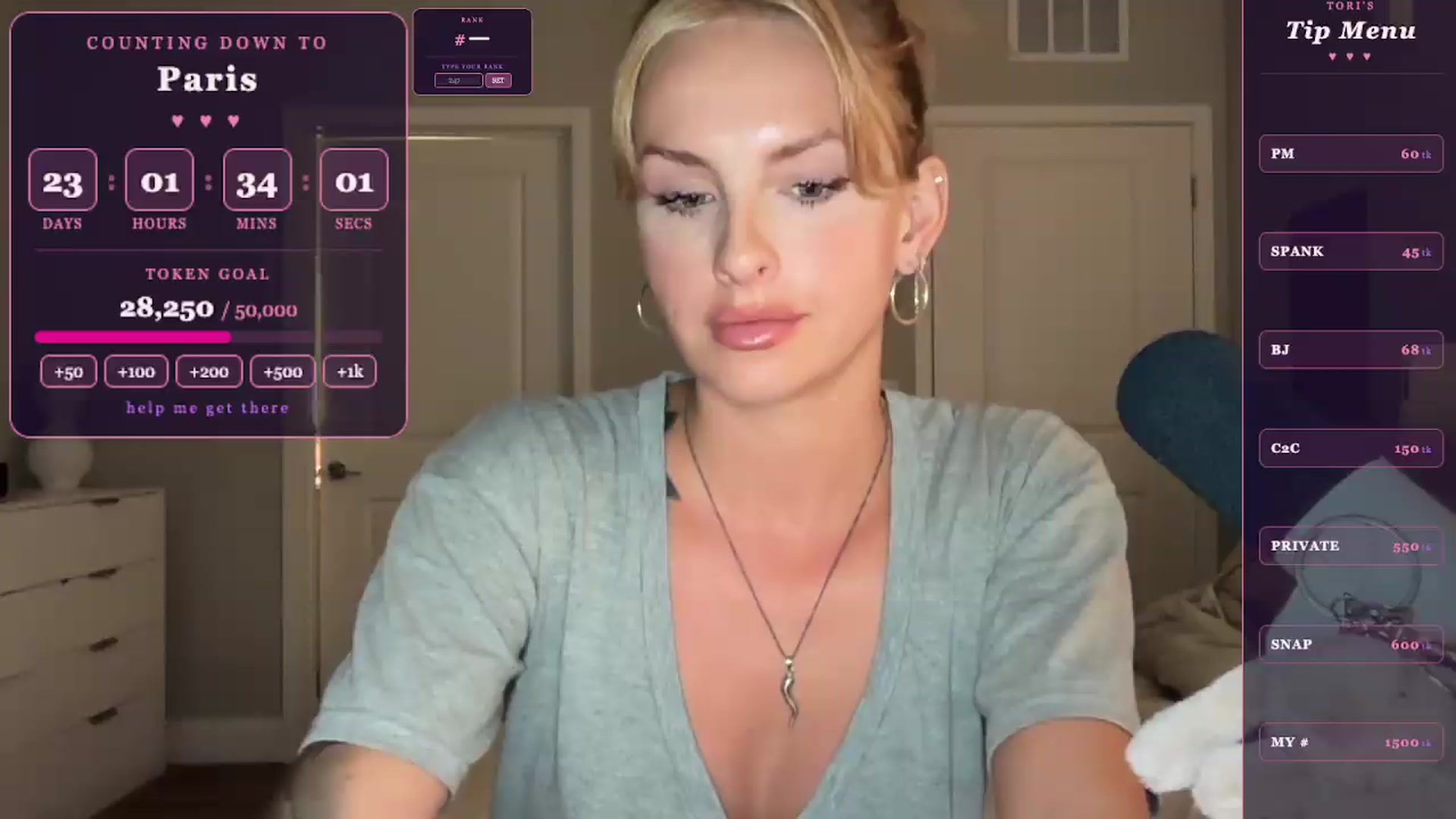 Gallery image thumbnail from GodessTatiRae's myfreecams stream on, 05/02/2026, 05:03 image 1 of 20