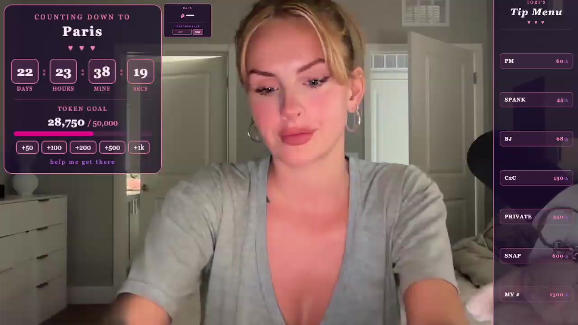 Gallery image thumbnail from GodessTatiRae's myfreecams stream on, 05/02/2026, 05:03 image 16 of 20