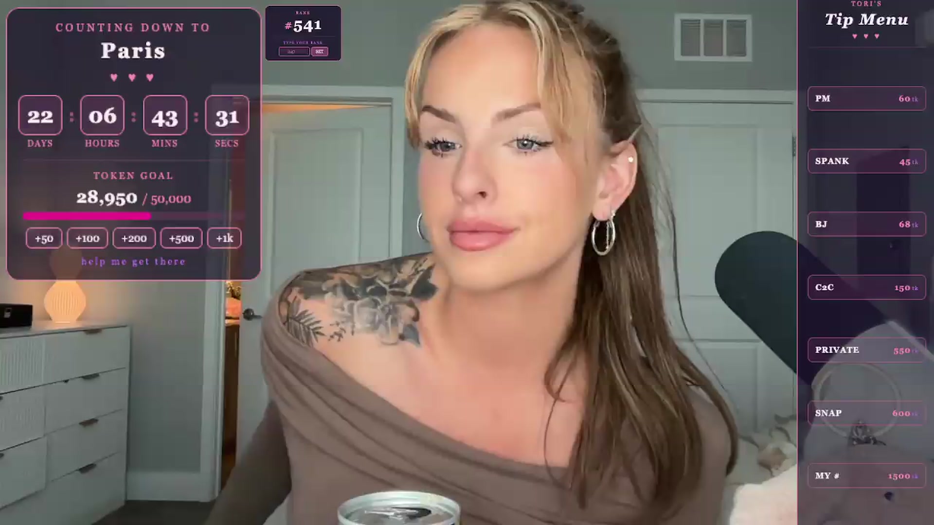Gallery image thumbnail from GodessTatiRae's myfreecams stream on, 05/02/2026, 21:53 image 12 of 20