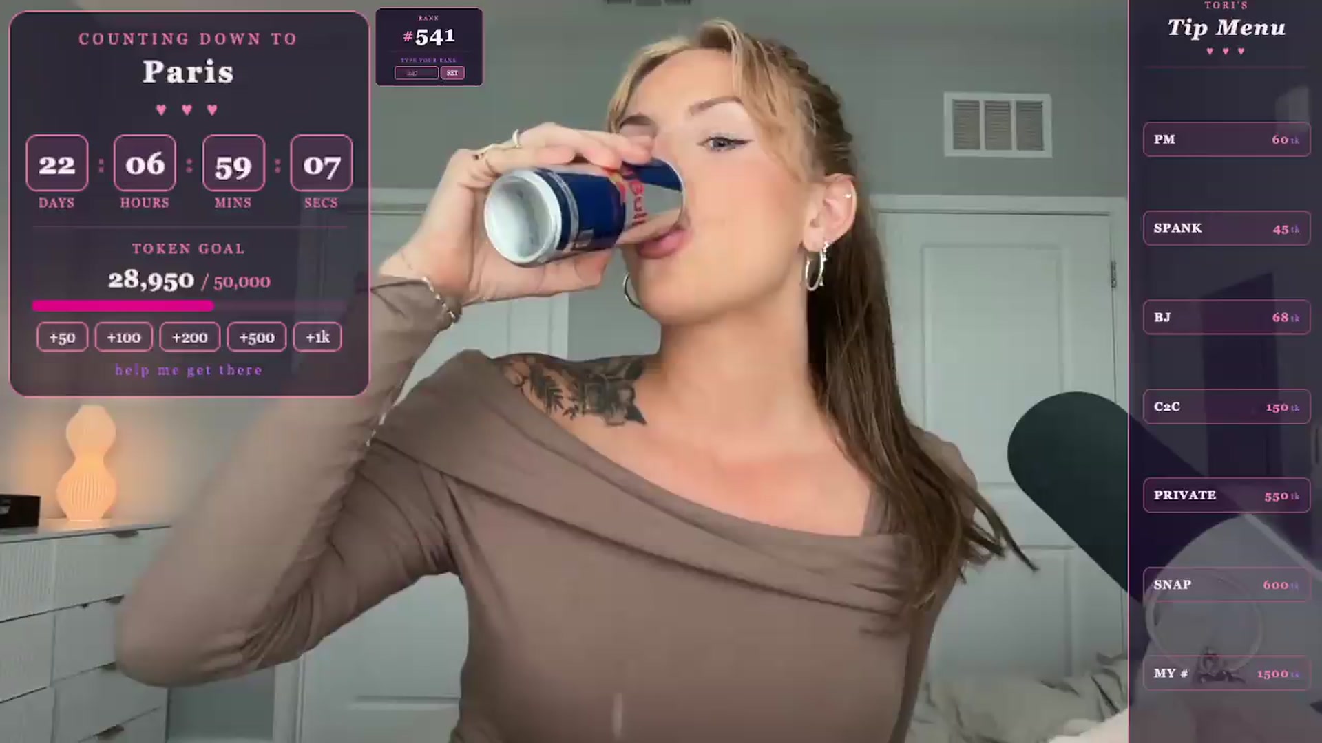 Gallery image thumbnail from GodessTatiRae's myfreecams stream on, 05/02/2026, 21:53 image 8 of 20