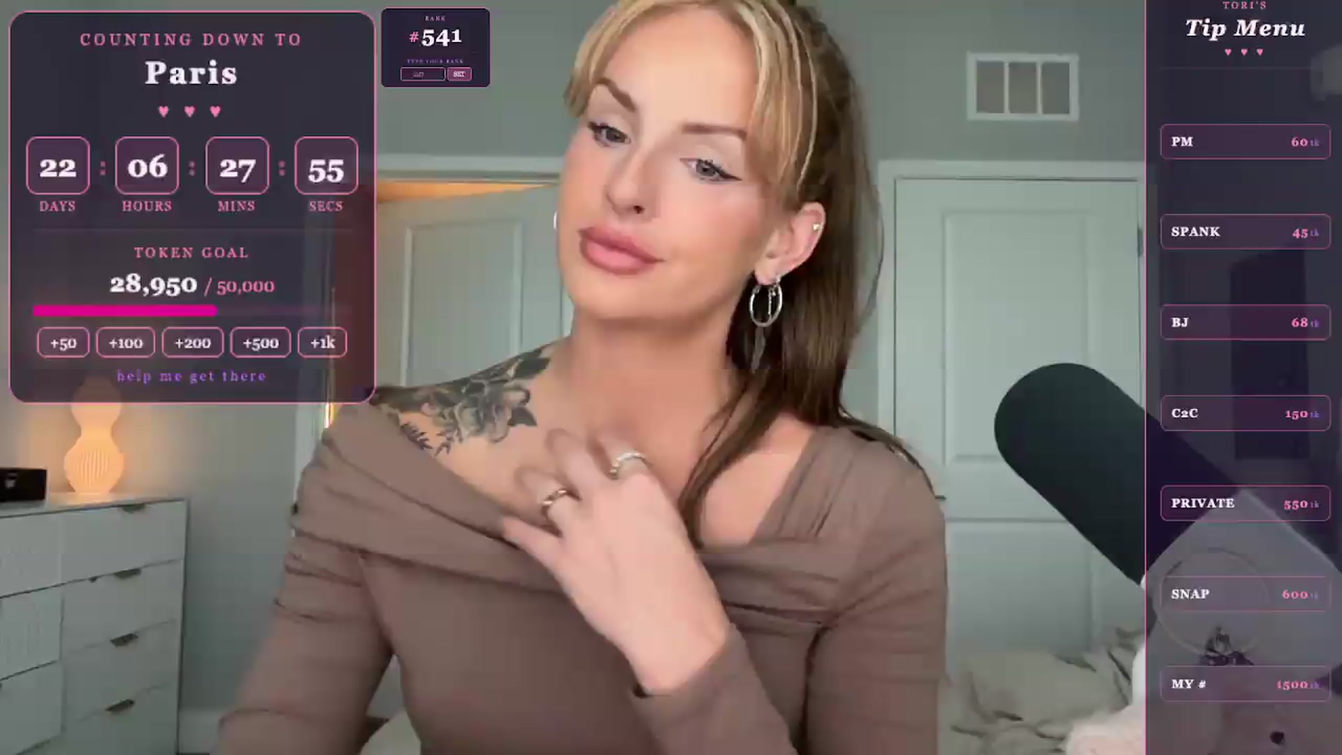 Gallery image thumbnail from GodessTatiRae's myfreecams stream on, 05/02/2026, 21:53 image 16 of 20