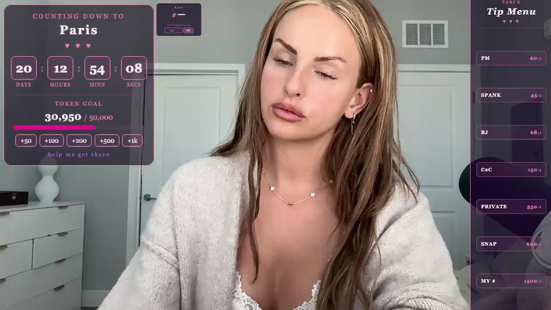 Gallery image thumbnail from GodessTatiRae's myfreecams stream on, 05/04/2026, 15:11 image 19 of 20