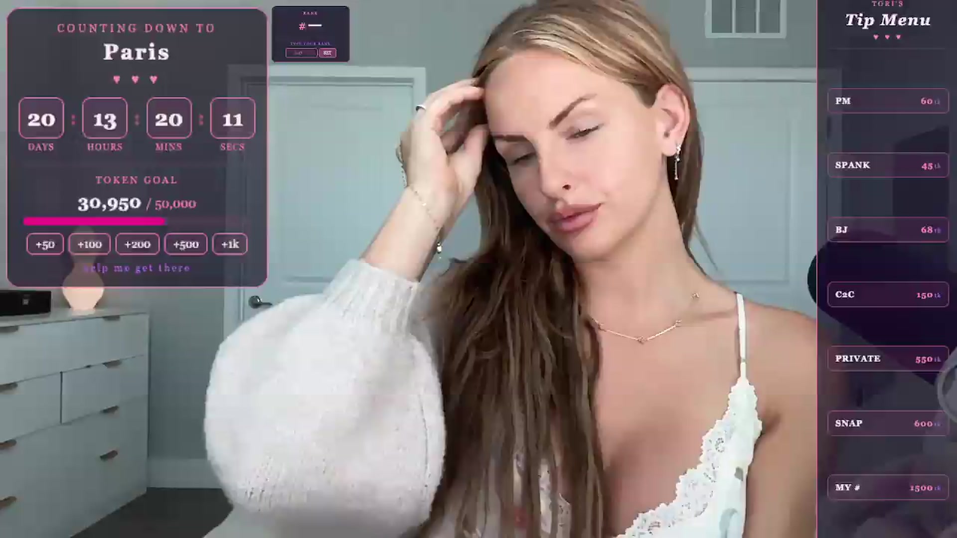 Gallery image thumbnail from GodessTatiRae's myfreecams stream on, 05/04/2026, 15:11 image 4 of 20