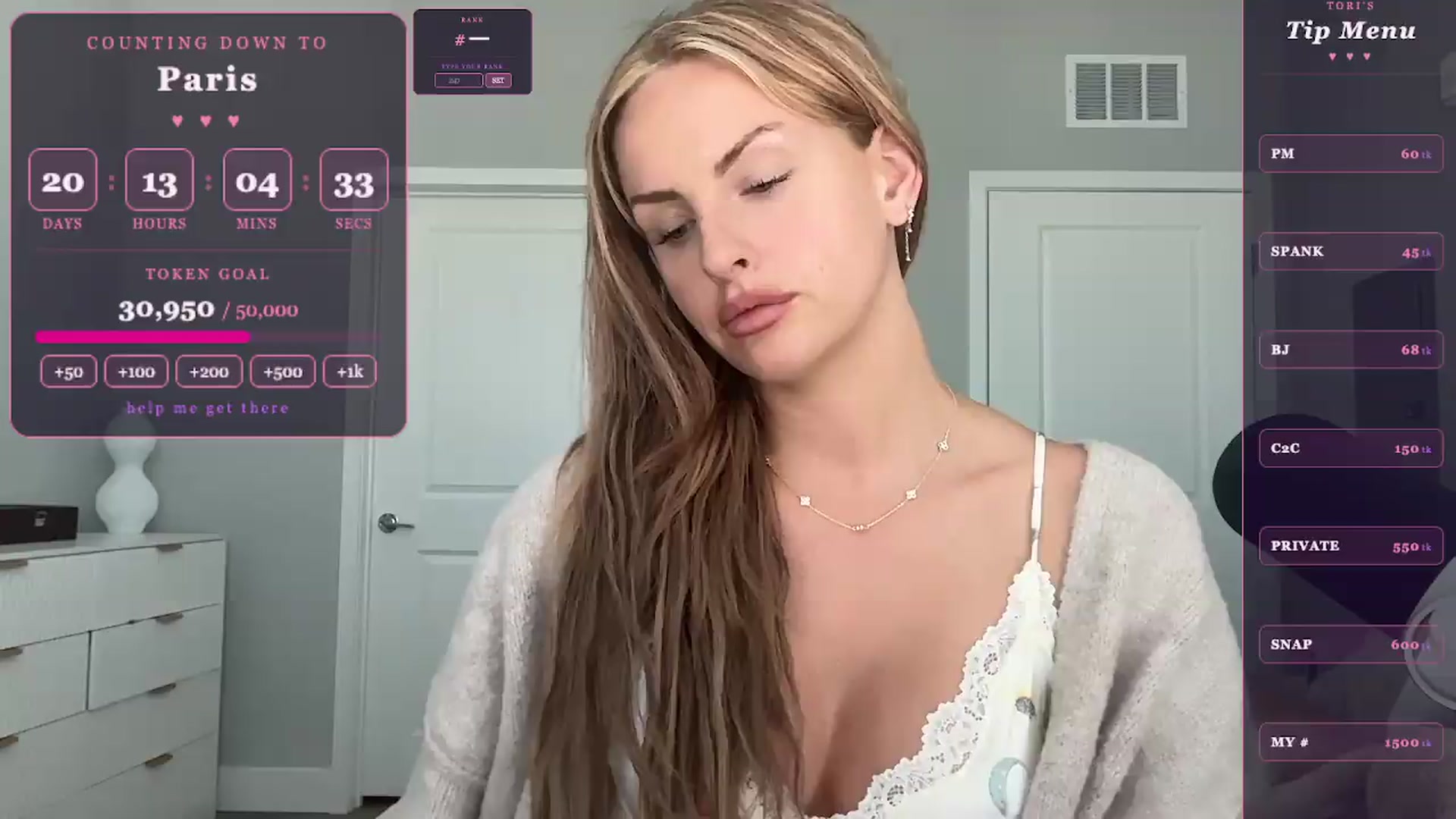 Gallery image thumbnail from GodessTatiRae's myfreecams stream on, 05/04/2026, 15:11 image 13 of 20