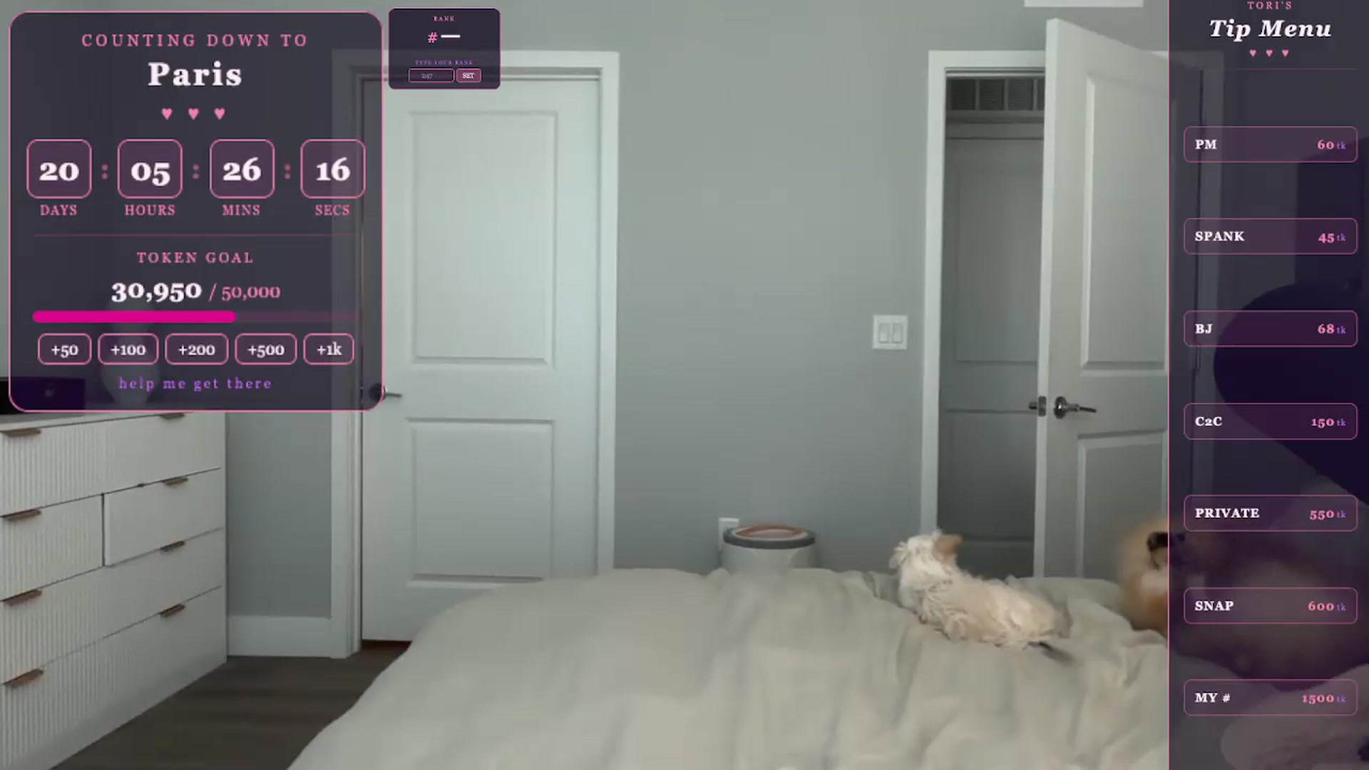 Gallery image thumbnail from GodessTatiRae's myfreecams stream on, 05/04/2026, 22:41 image 18 of 20