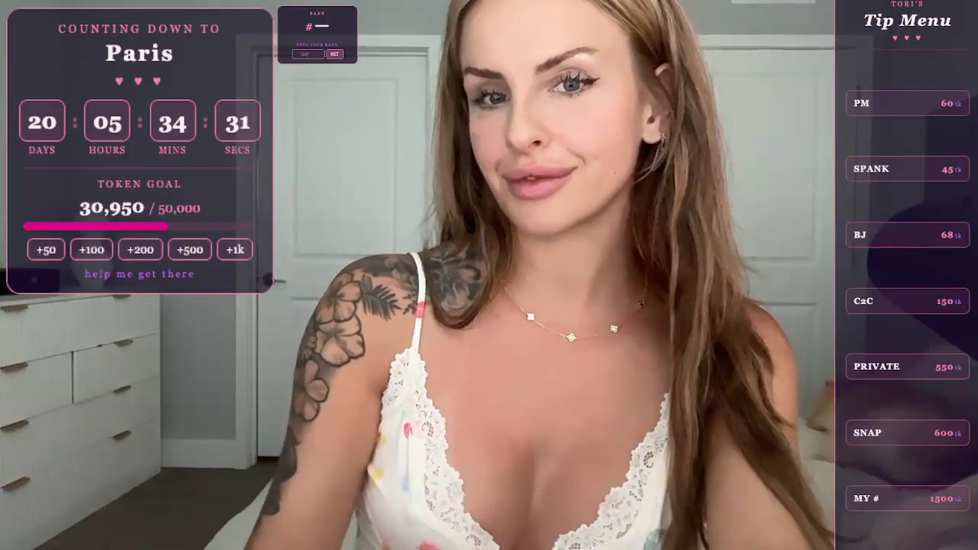 Gallery image thumbnail from GodessTatiRae's myfreecams stream on, 05/04/2026, 22:41 image 14 of 20