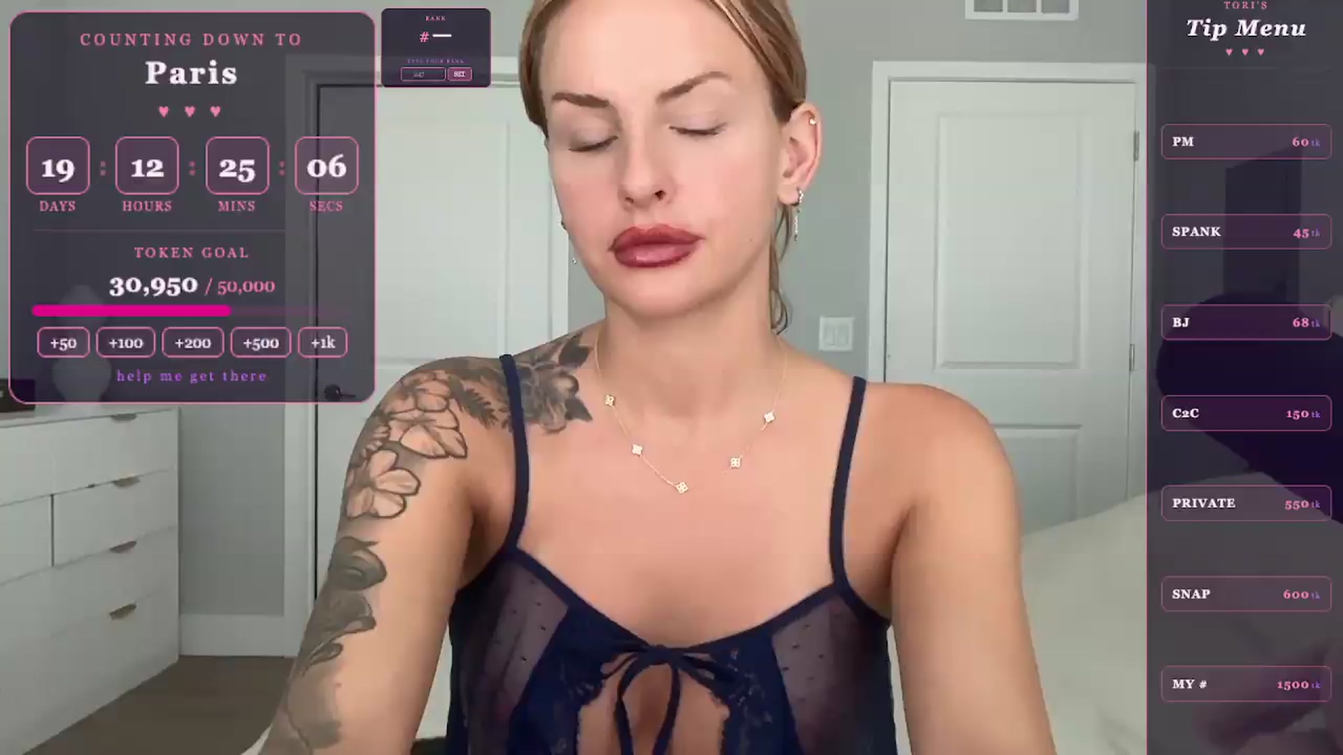 Gallery image thumbnail from GodessTatiRae's myfreecams stream on, 05/05/2026, 16:22 image 1 of 20
