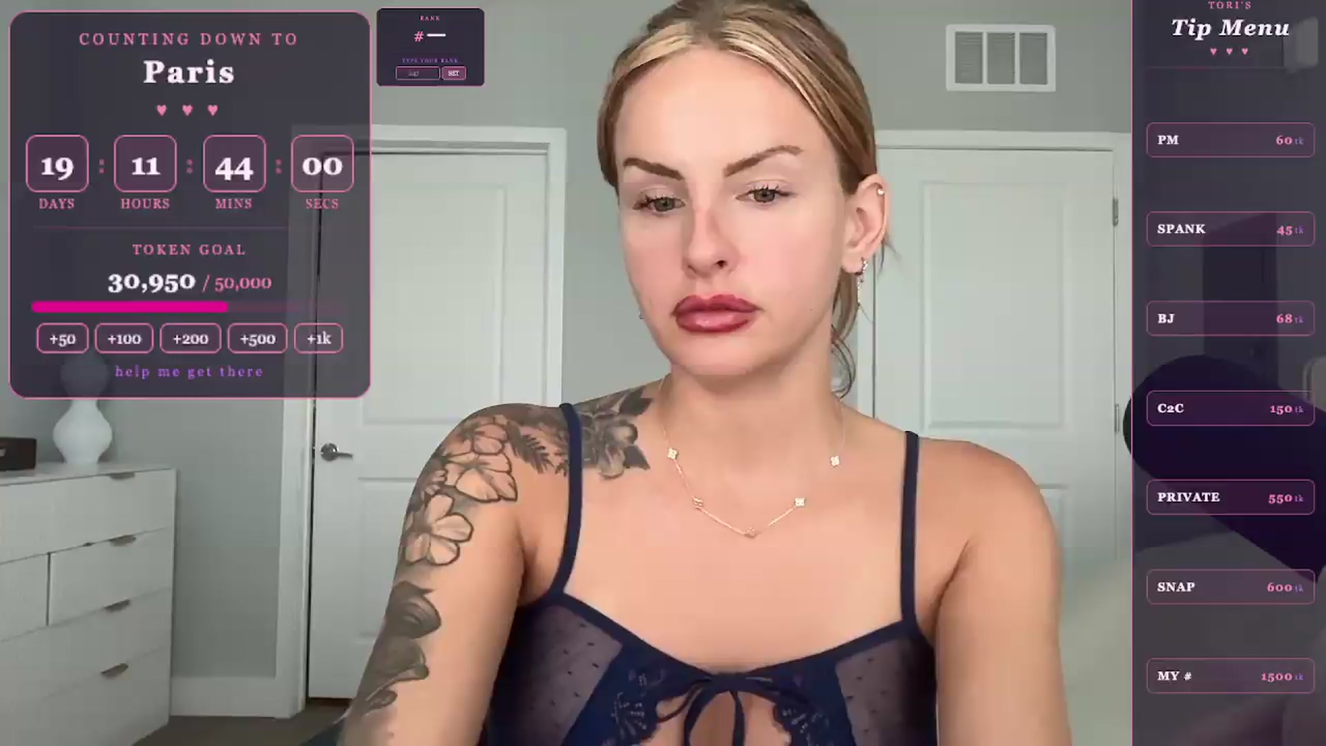 Gallery image thumbnail from GodessTatiRae's myfreecams stream on, 05/05/2026, 16:22 image 19 of 20