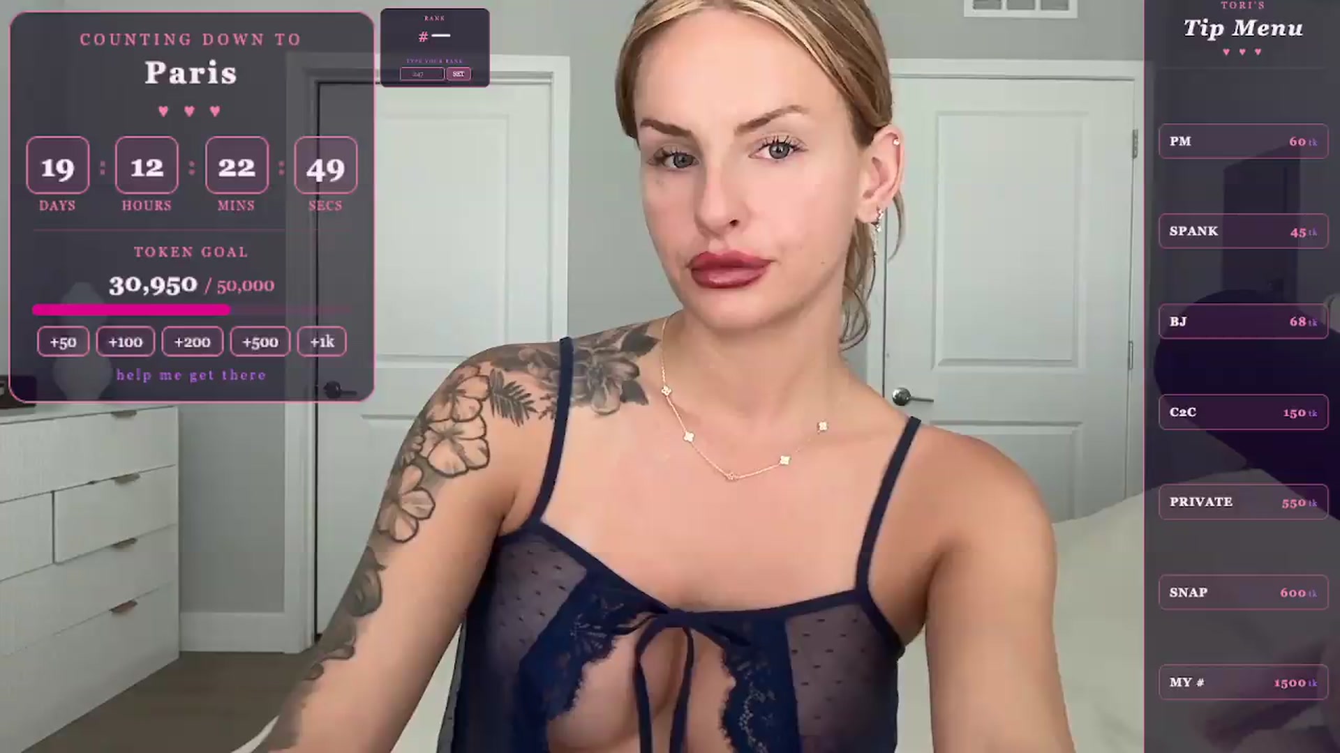 Gallery image thumbnail from GodessTatiRae's myfreecams stream on, 05/05/2026, 16:22 image 2 of 20