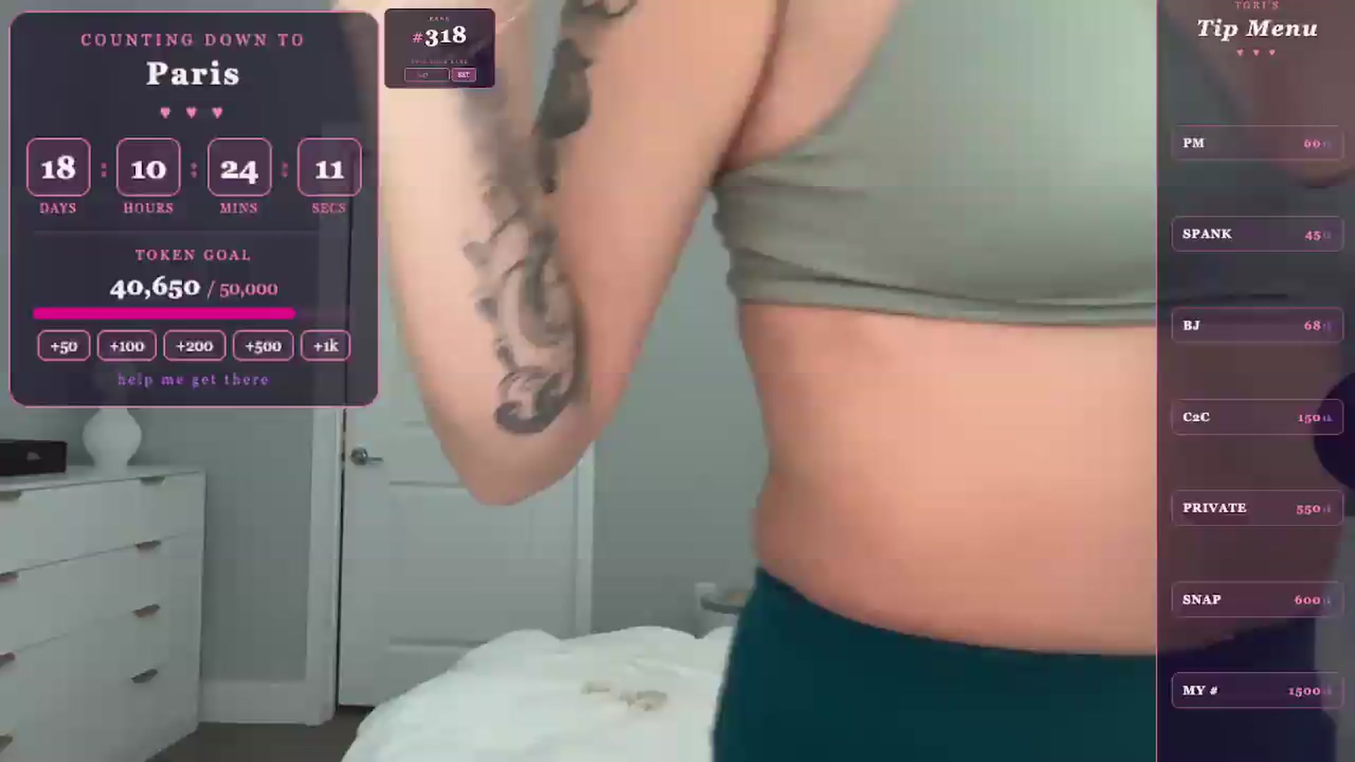 Gallery image thumbnail from GodessTatiRae's myfreecams stream on, 05/06/2026, 17:55 image 1 of 20