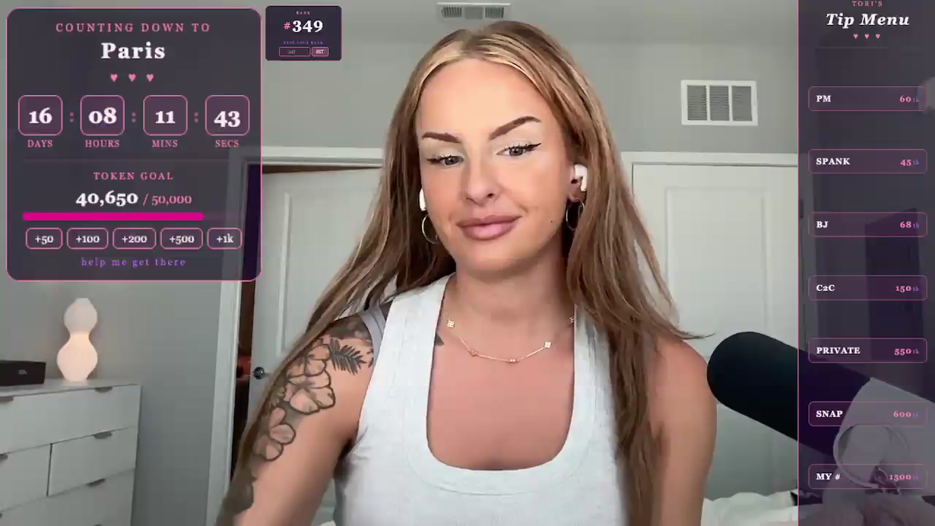 Gallery image thumbnail from GodessTatiRae's myfreecams stream on, 05/08/2026, 20:24 image 3 of 20