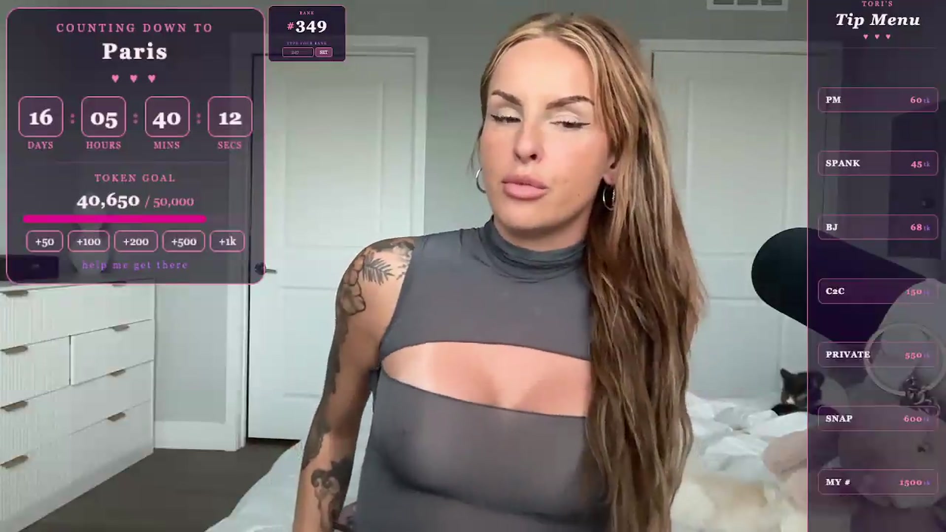 Gallery image thumbnail from GodessTatiRae's myfreecams stream on, 05/08/2026, 22:23 image 17 of 20