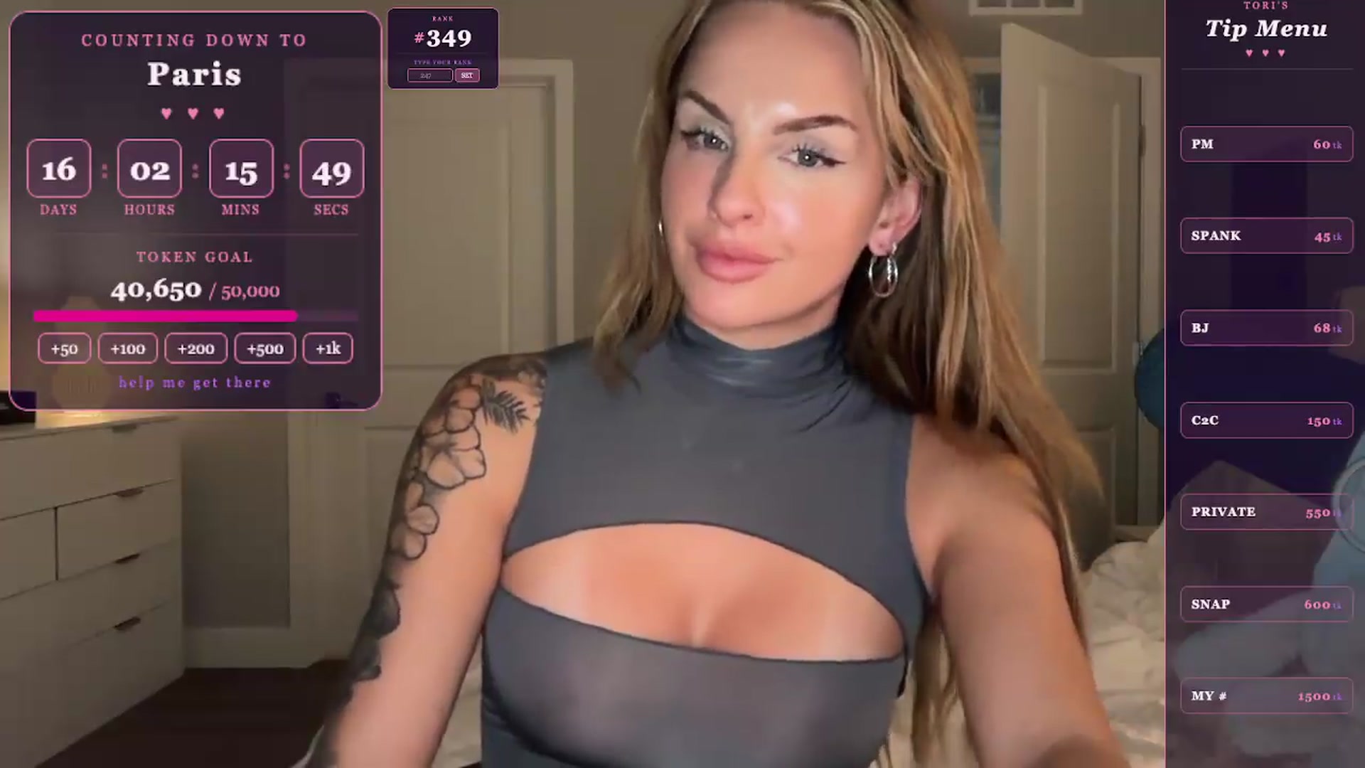 Gallery image thumbnail from GodessTatiRae's myfreecams stream on, 05/09/2026, 02:42 image 6 of 20